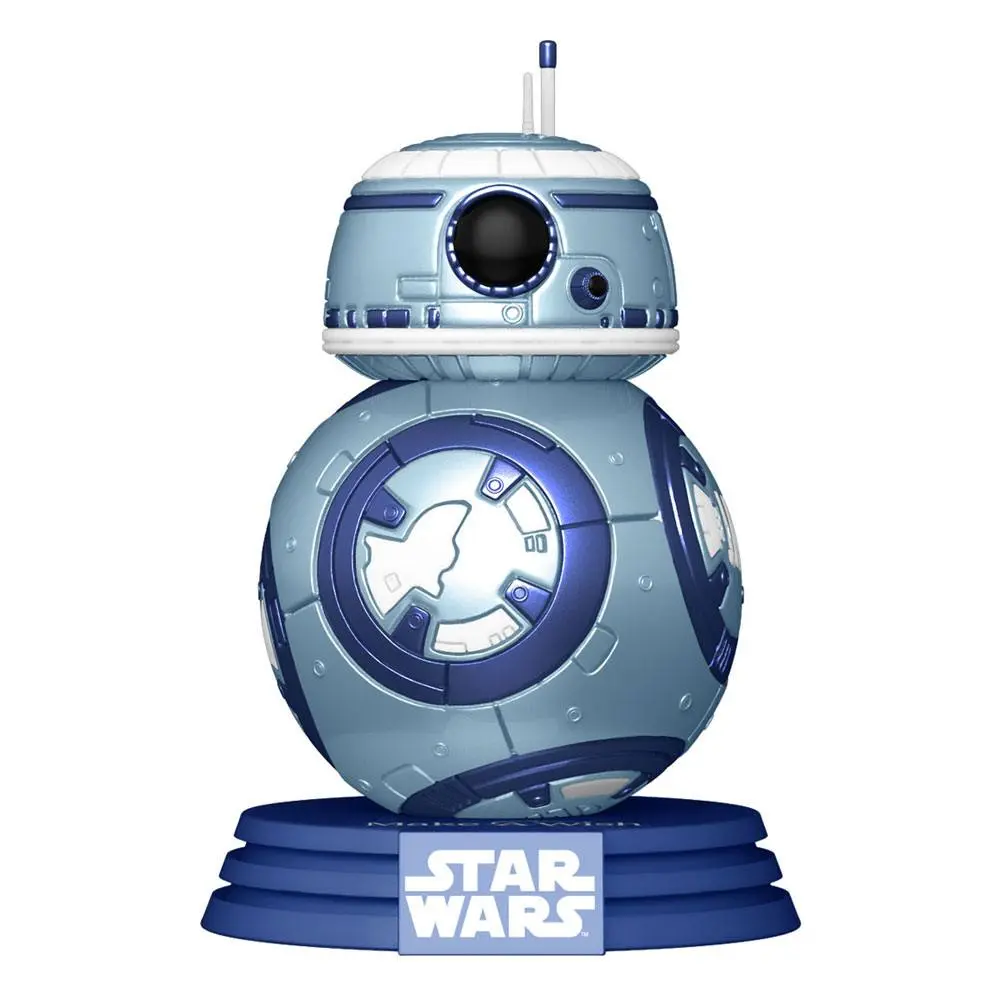 Star Wars Make a Wish 2022 POP! Star Wars figurină de vinil BB-8 (Metalizat) 9 cm poza produsului