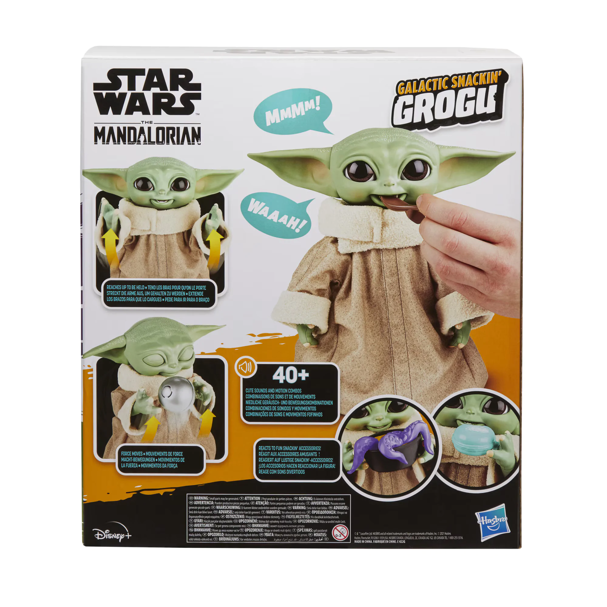 Star Wars The Mandalorian Figurina Interactivă Galactic Snackin´ Grogu 23 cm poza produsului