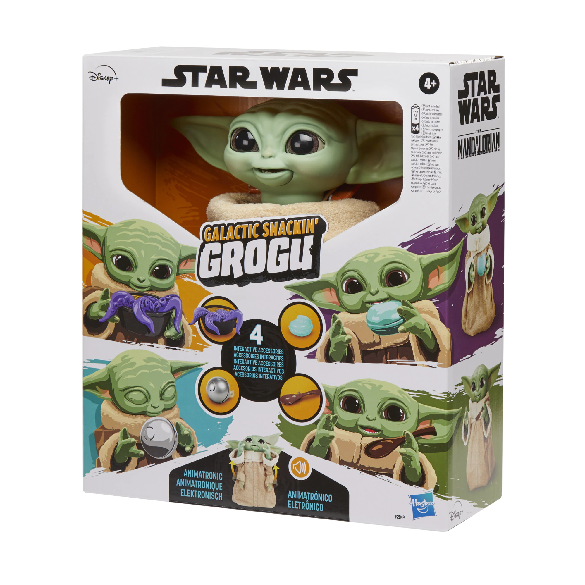 Star Wars The Mandalorian Figurina Interactivă Galactic Snackin´ Grogu 23 cm poza produsului