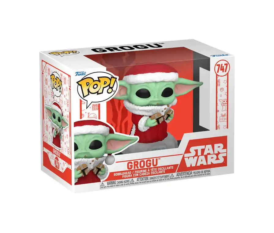 Star Wars: Mandalorian Funko POP! Figurina Vinyl Sărbători Grogu 9 cm poza produsului