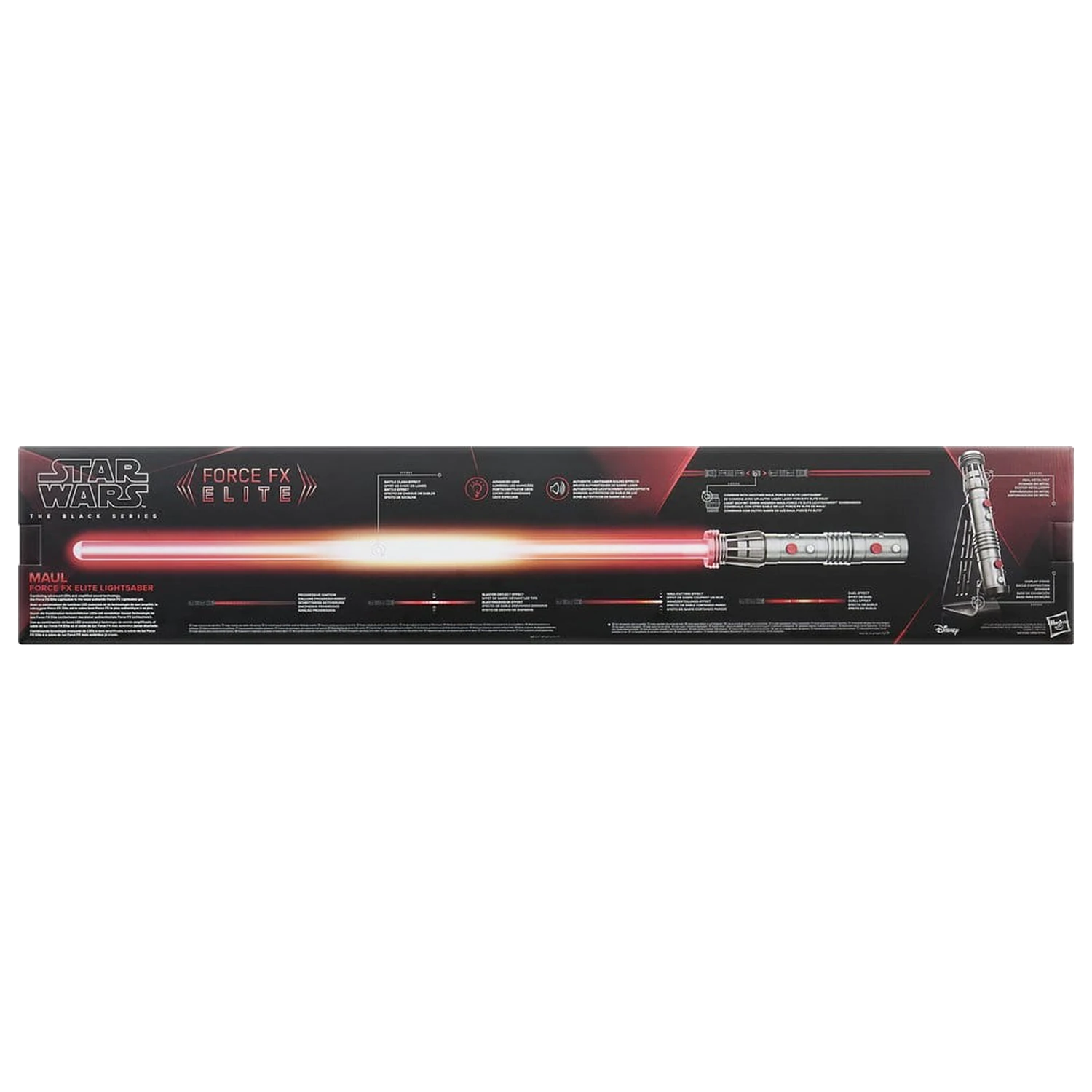 Star Wars: Maul - Shadow Lord Black Series Replica Force FX Elite Lightsaber Maul poza produsului