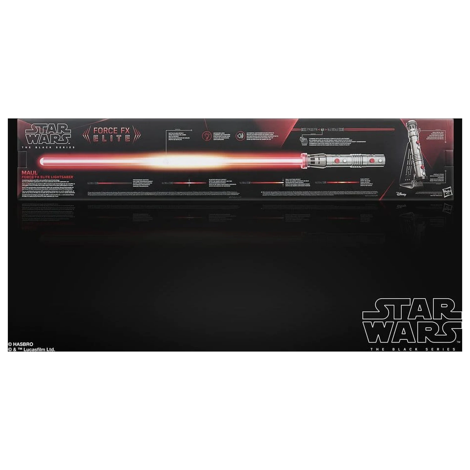 Star Wars: Maul - Shadow Lord Black Series Replica Force FX Elite Lightsaber Maul poza produsului