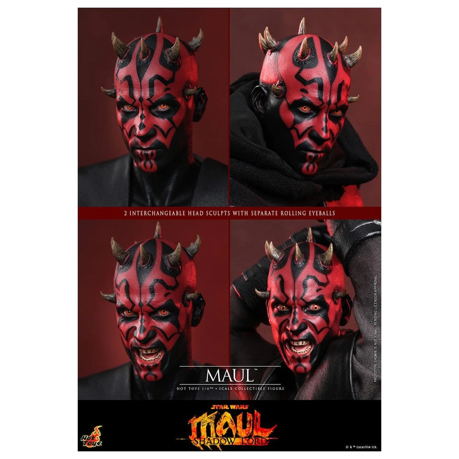 Star Wars: Maul - Shadow Lord Television Masterpiece Figurina de actiune 1/6 Maul 29 cm poza produsului