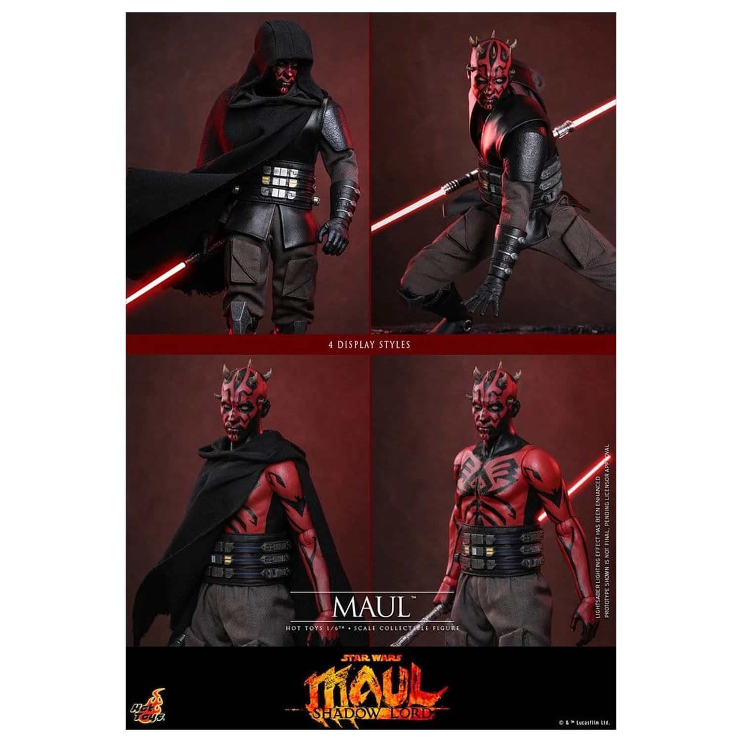 Star Wars: Maul - Shadow Lord Television Masterpiece Figurina de actiune 1/6 Maul 29 cm poza produsului