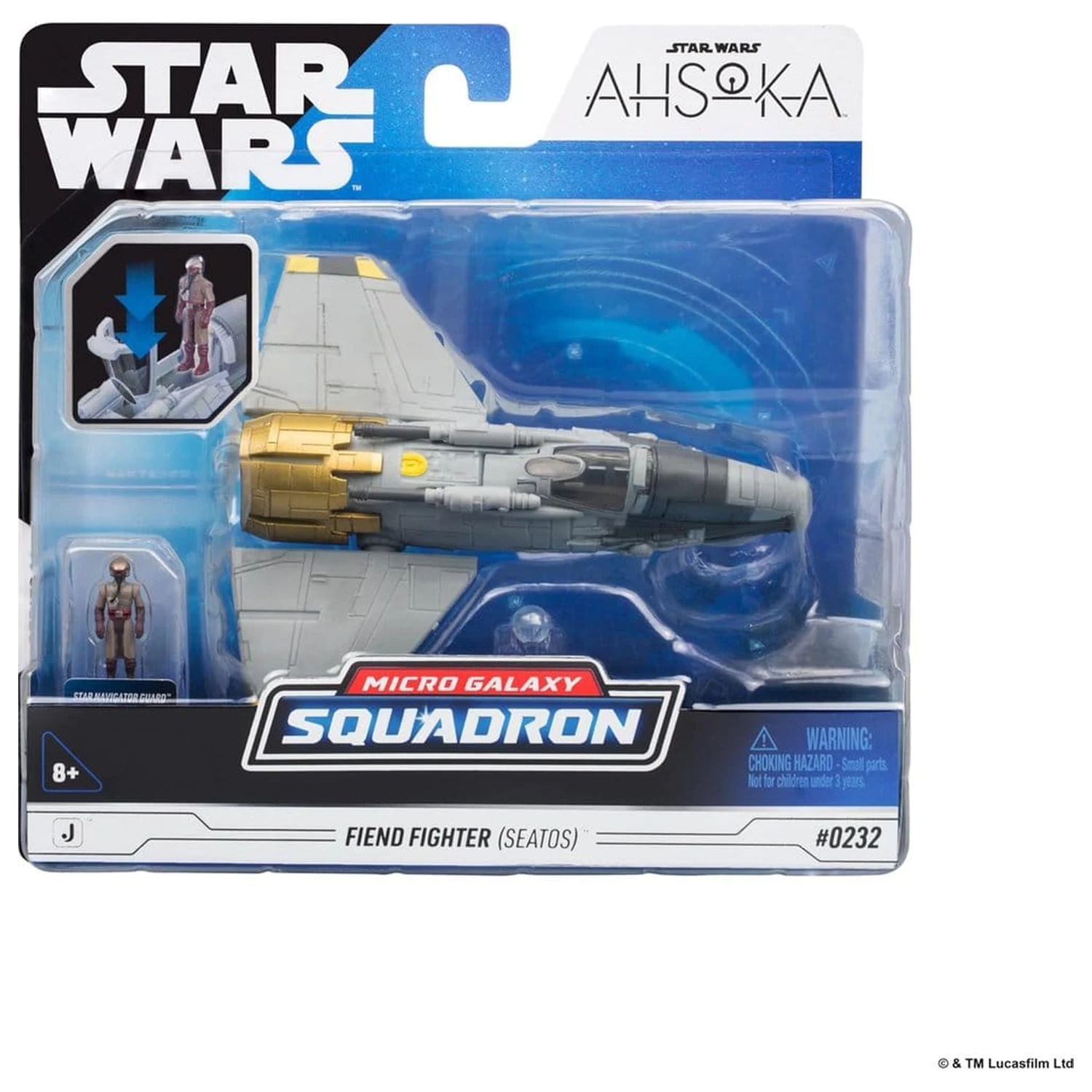 Star Wars Medium Vehicle Fiend Fighter cu Star Navigator 13 cm poza produsului