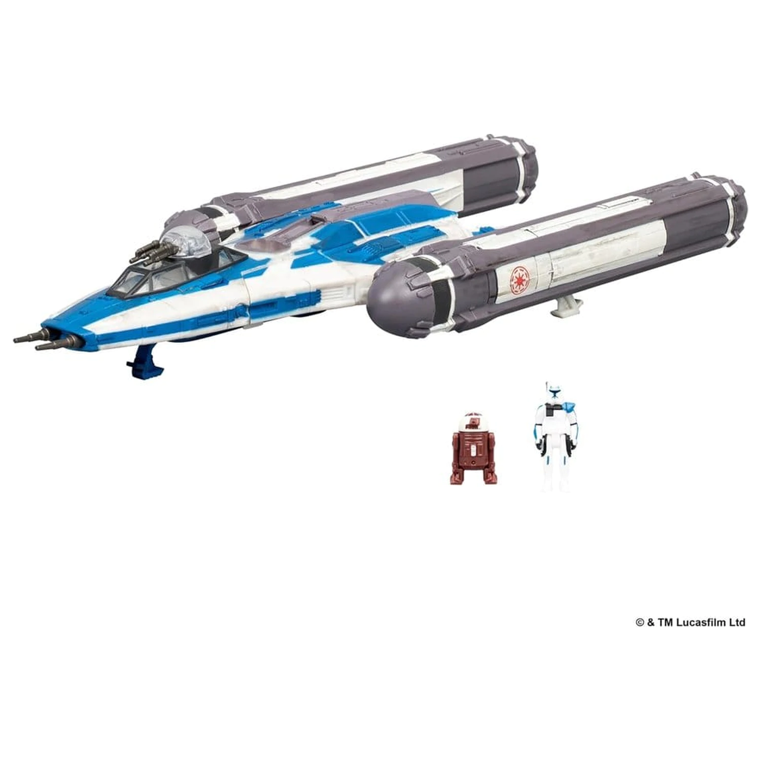 Star Wars Vehicul Mediu BTL-B Y-wing Starfighter cu Clone Captain Rex 13 cm poza produsului