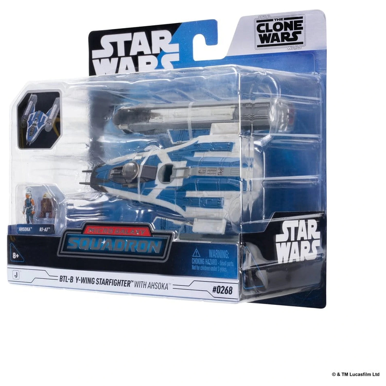 Star Wars Vehicul mediu și Figurina BTL-B Y-wing și Ahsoka și R7-A7 poza produsului