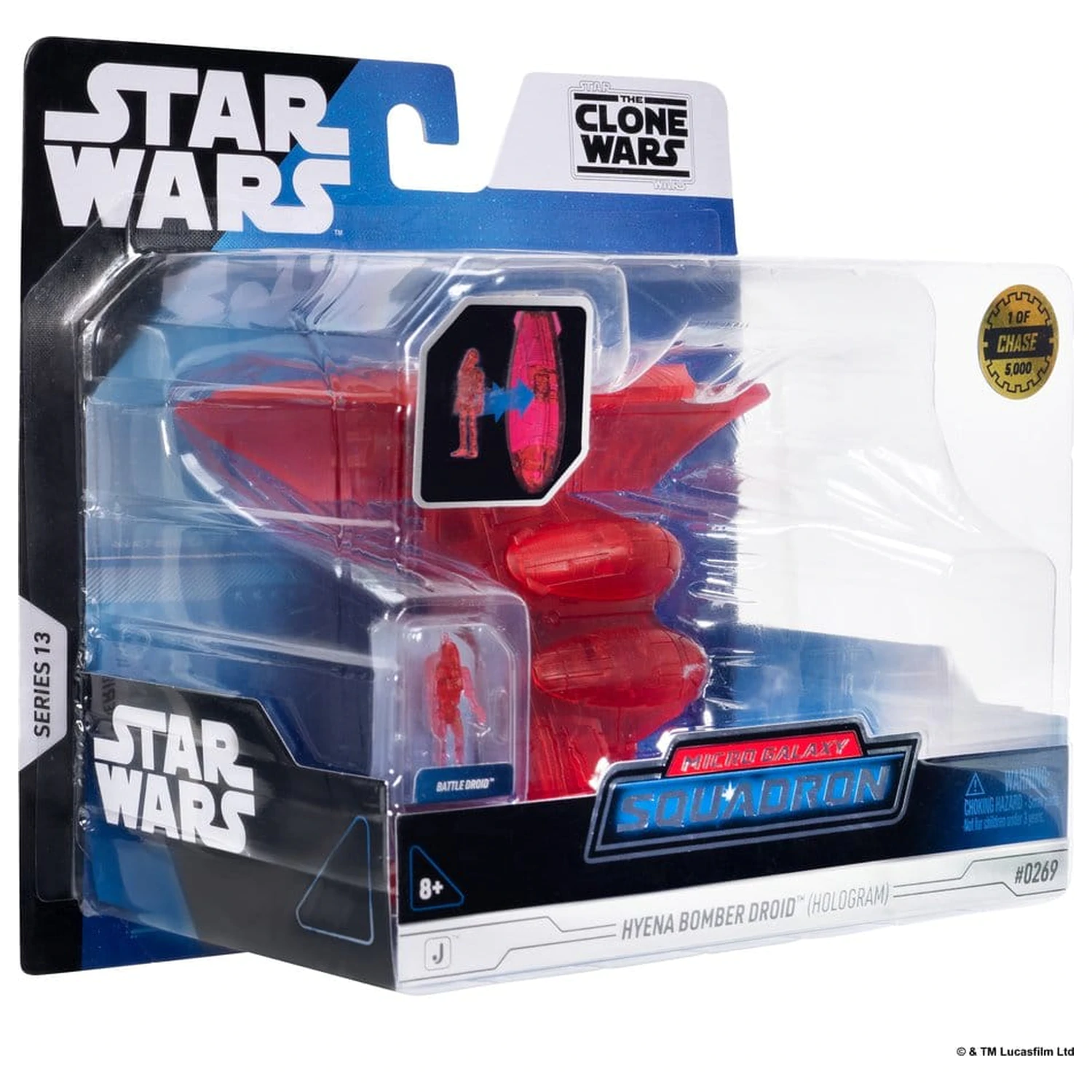 Star Wars Vehicul mediu si Sortiment Figura Hyena Vulture Bomber (Holograma Rosie) si Droid de Lupta (Ediție limitată) poza produsului