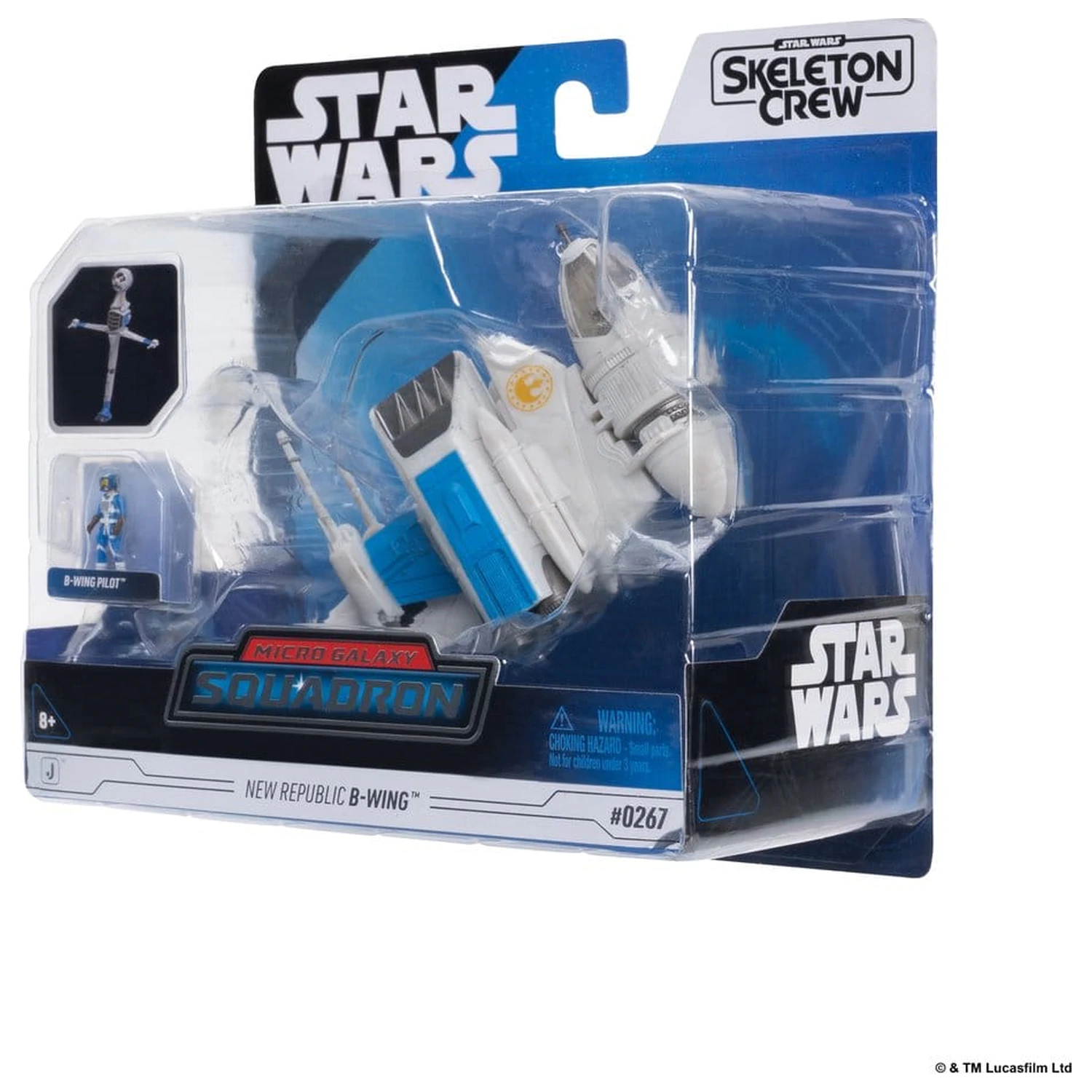 Star Wars Medium Vehicul si Figura New Republic B-wing & B-Wing Pilot poza produsului