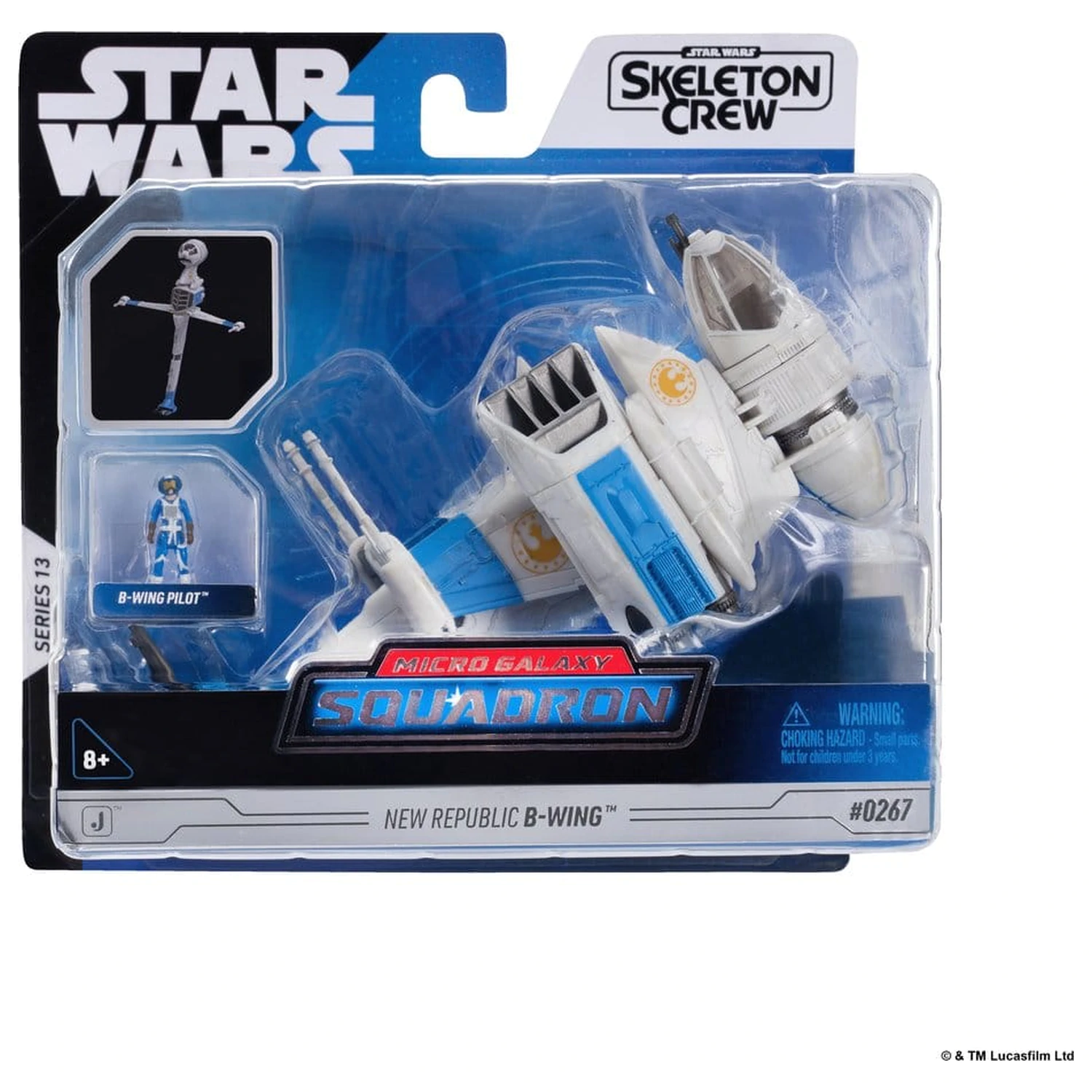 Star Wars Medium Vehicul si Figura New Republic B-wing & B-Wing Pilot poza produsului