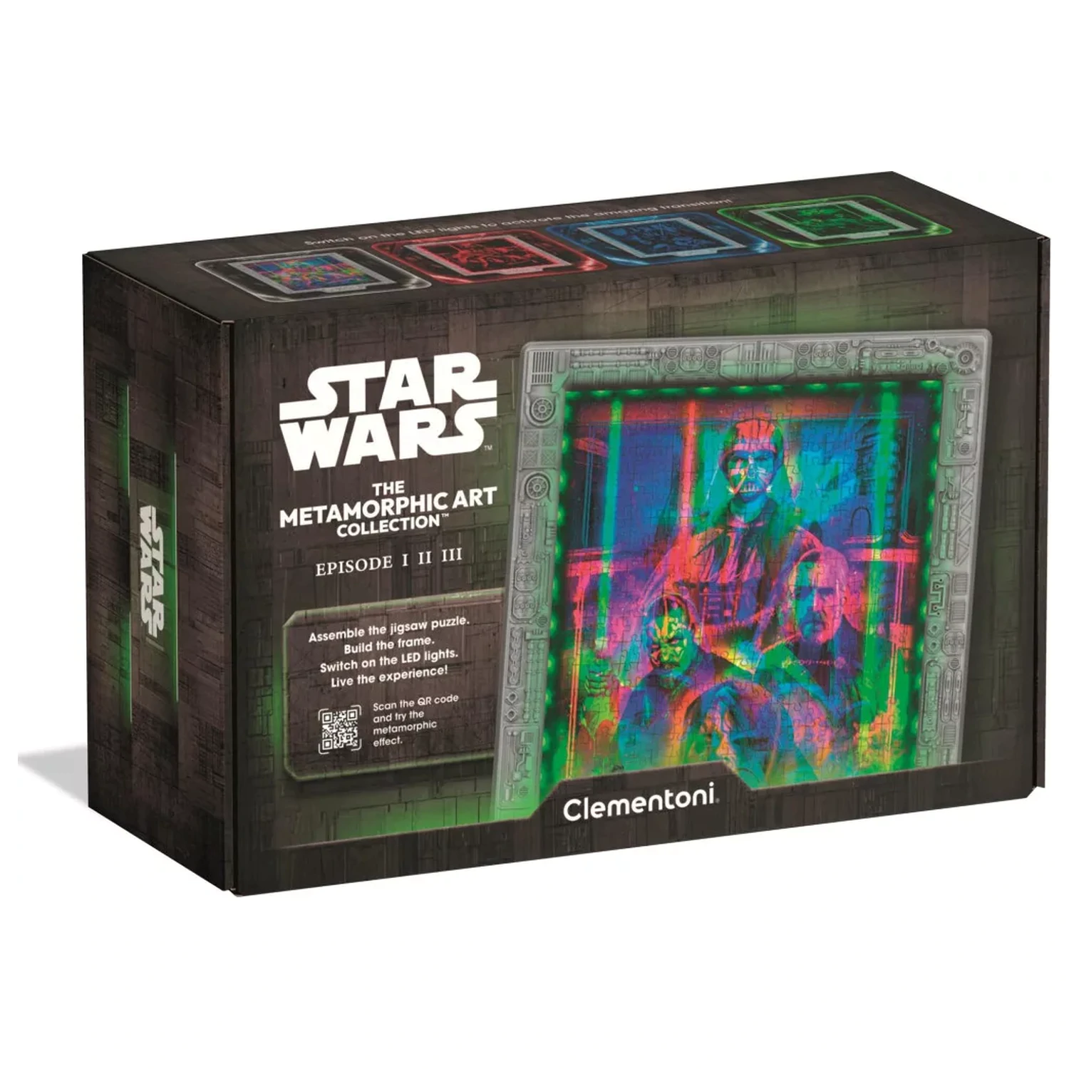Star Wars Metamorphic puzzle cu 520 piese cu rama LED poza produsului