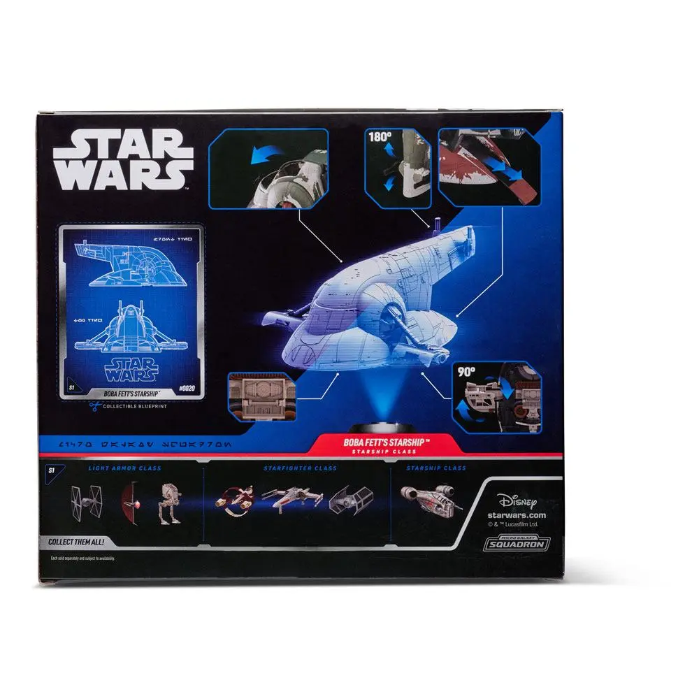 Star Wars Micro Galaxy Squadron Vehicul cu Figurine Boba Fett`s Starship 20 cm poza produsului