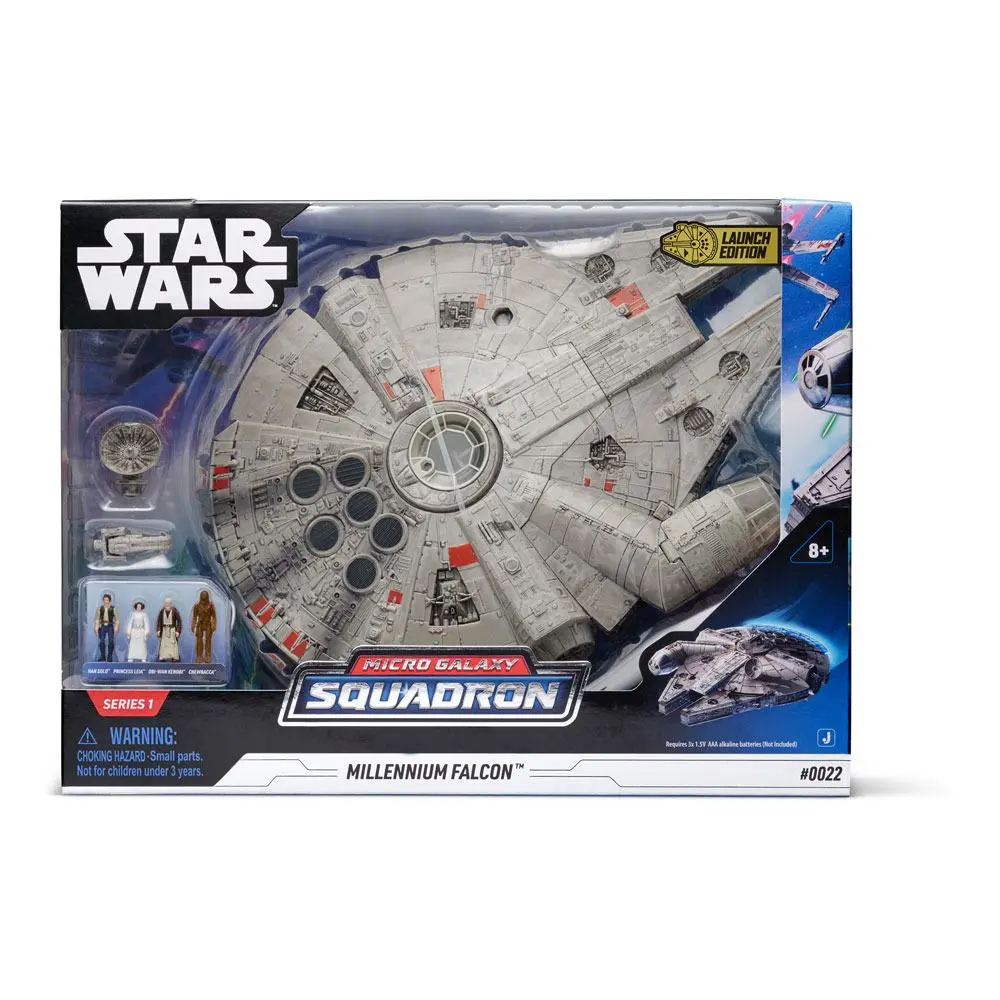 Star Wars Micro Galaxy Squadron Vehicul cu funcții cu figurine Millennium Falcon 22 cm poza produsului