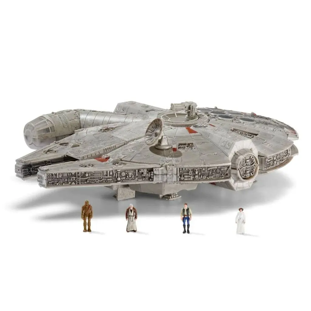 Star Wars Micro Galaxy Squadron Vehicul cu funcții cu figurine Millennium Falcon 22 cm poza produsului