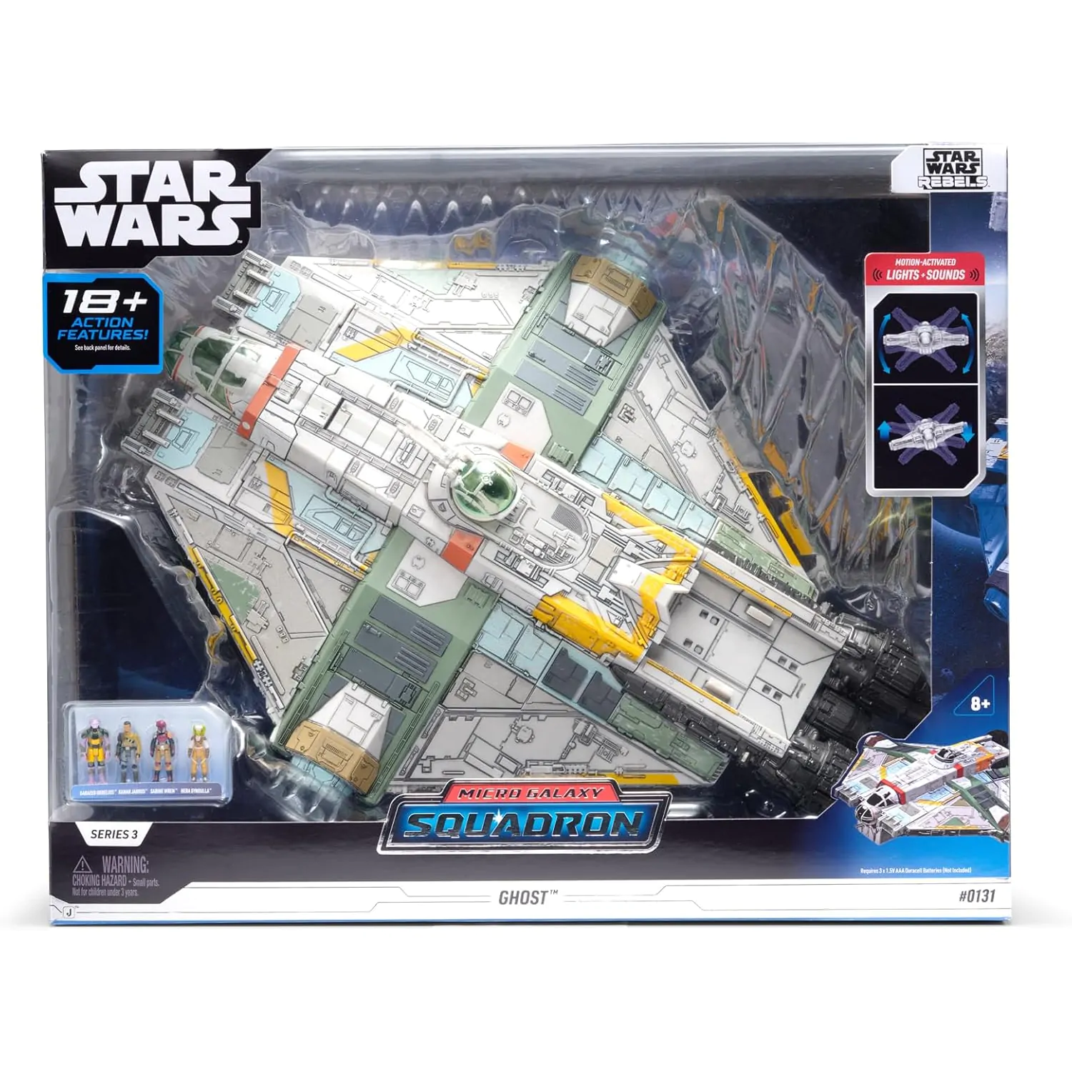 Star Wars Micro Galaxy Squadron Ghost Feature vehicul cu figurine poza produsului