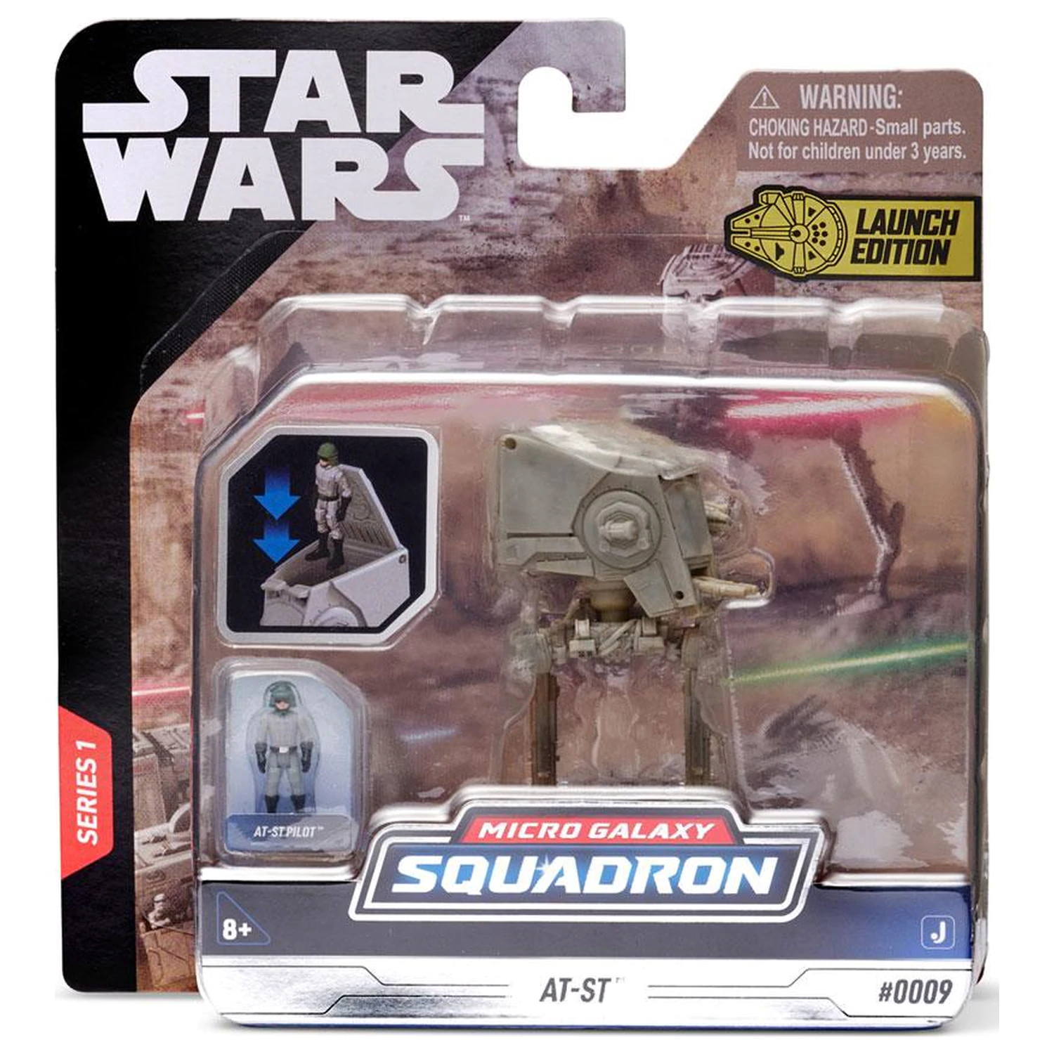 Star Wars Micro Galaxy Squadron Vehicul cu Figurina AT-ST 7,5 cm poza produsului