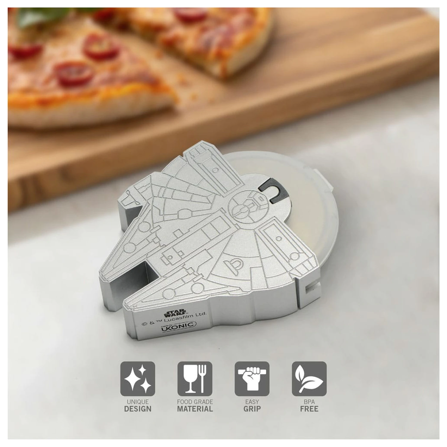 Star Wars Pizza Cutter Millennium Falcon poza produsului