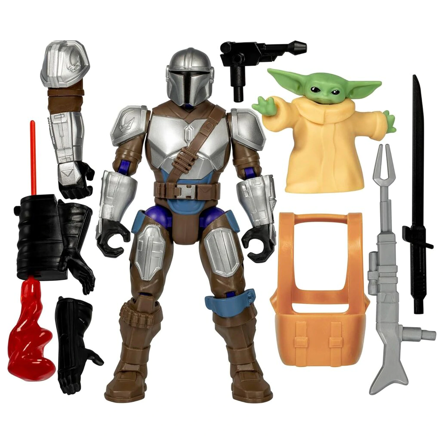 Star Wars Mix Mashers The Mandalorian & Grogu figurina deluxe 12cm poza produsului
