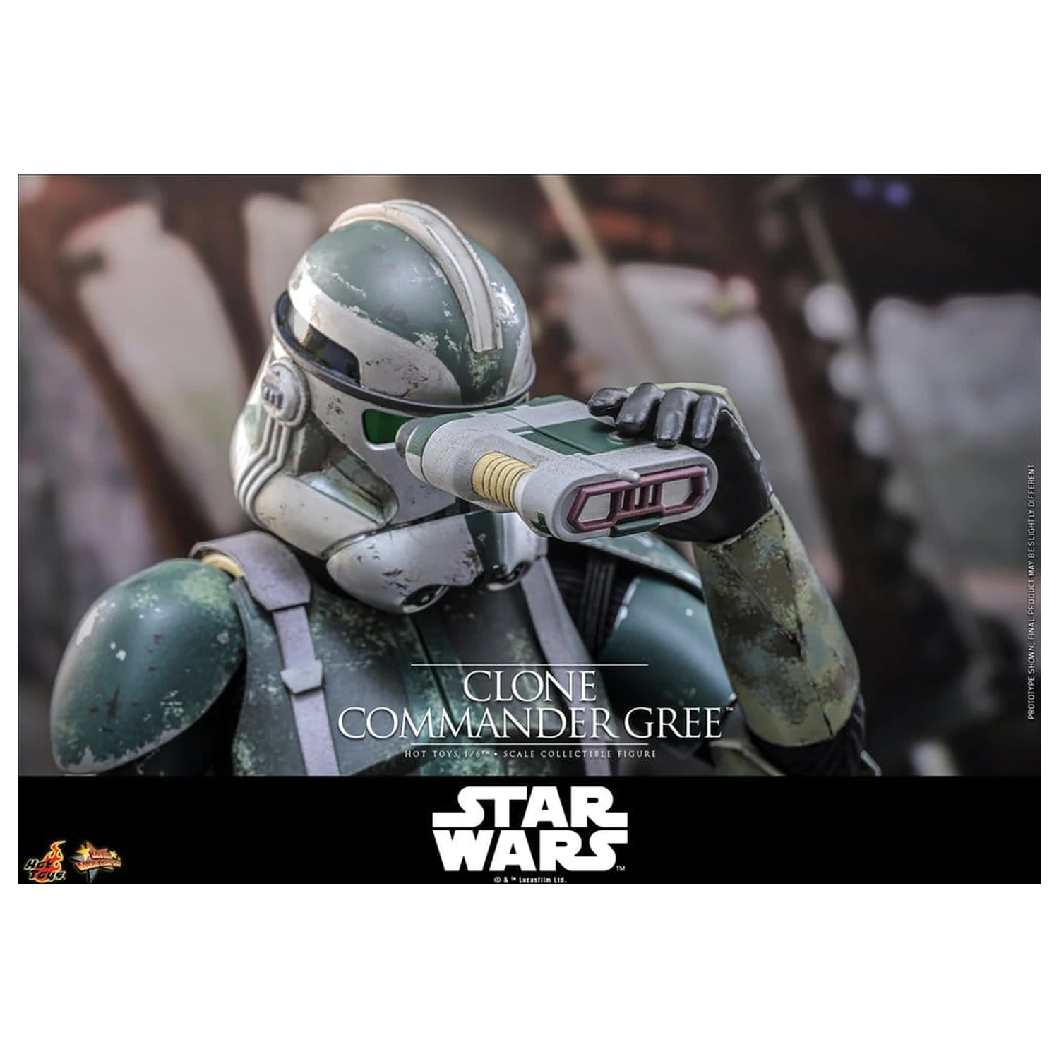 Star Wars Movie Masterpiece Figurina de actiune 1/6 Clone Commander Gree 30 cm poza produsului