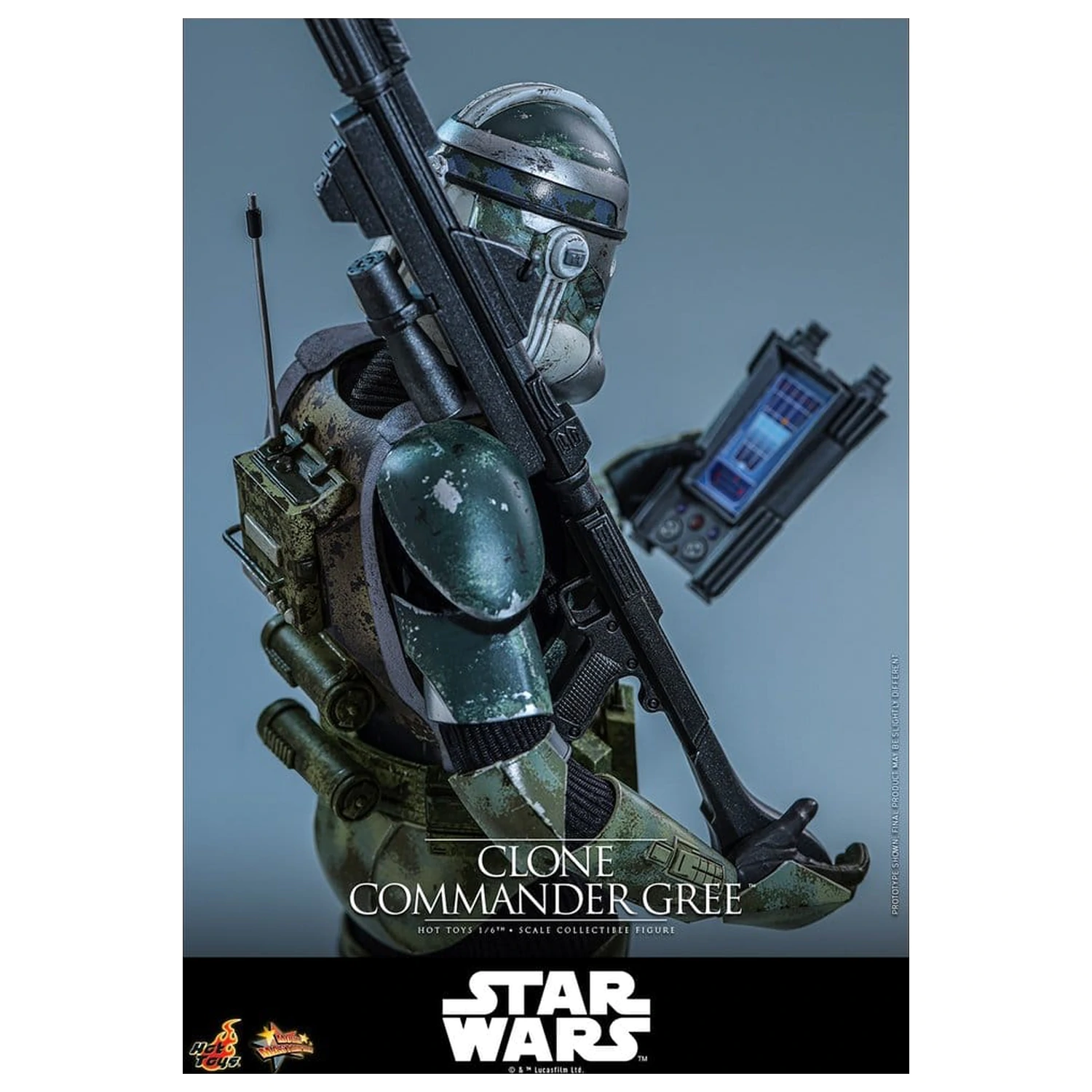 Star Wars Movie Masterpiece Figurina de actiune 1/6 Clone Commander Gree 30 cm poza produsului