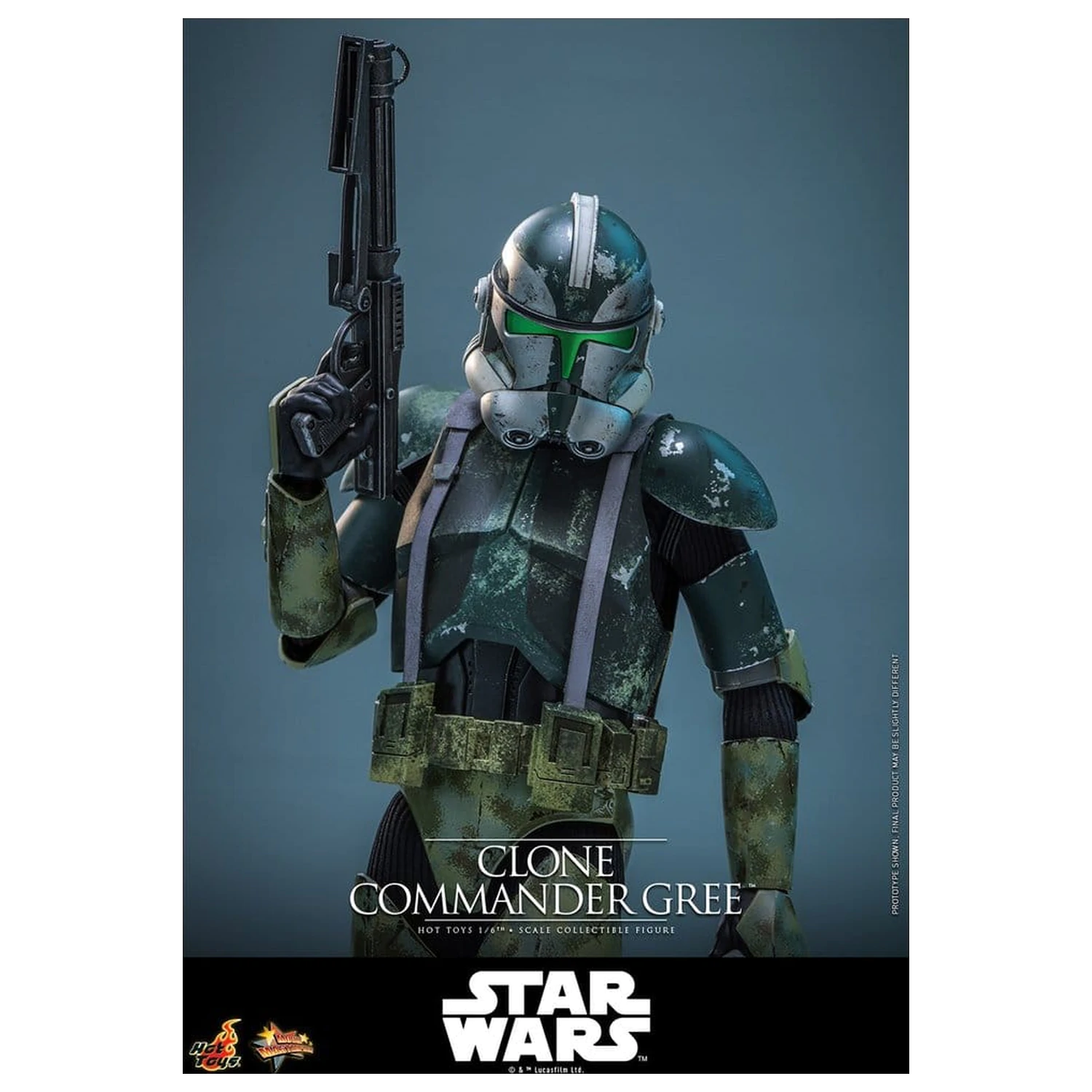Star Wars Movie Masterpiece Figurina de actiune 1/6 Clone Commander Gree 30 cm poza produsului