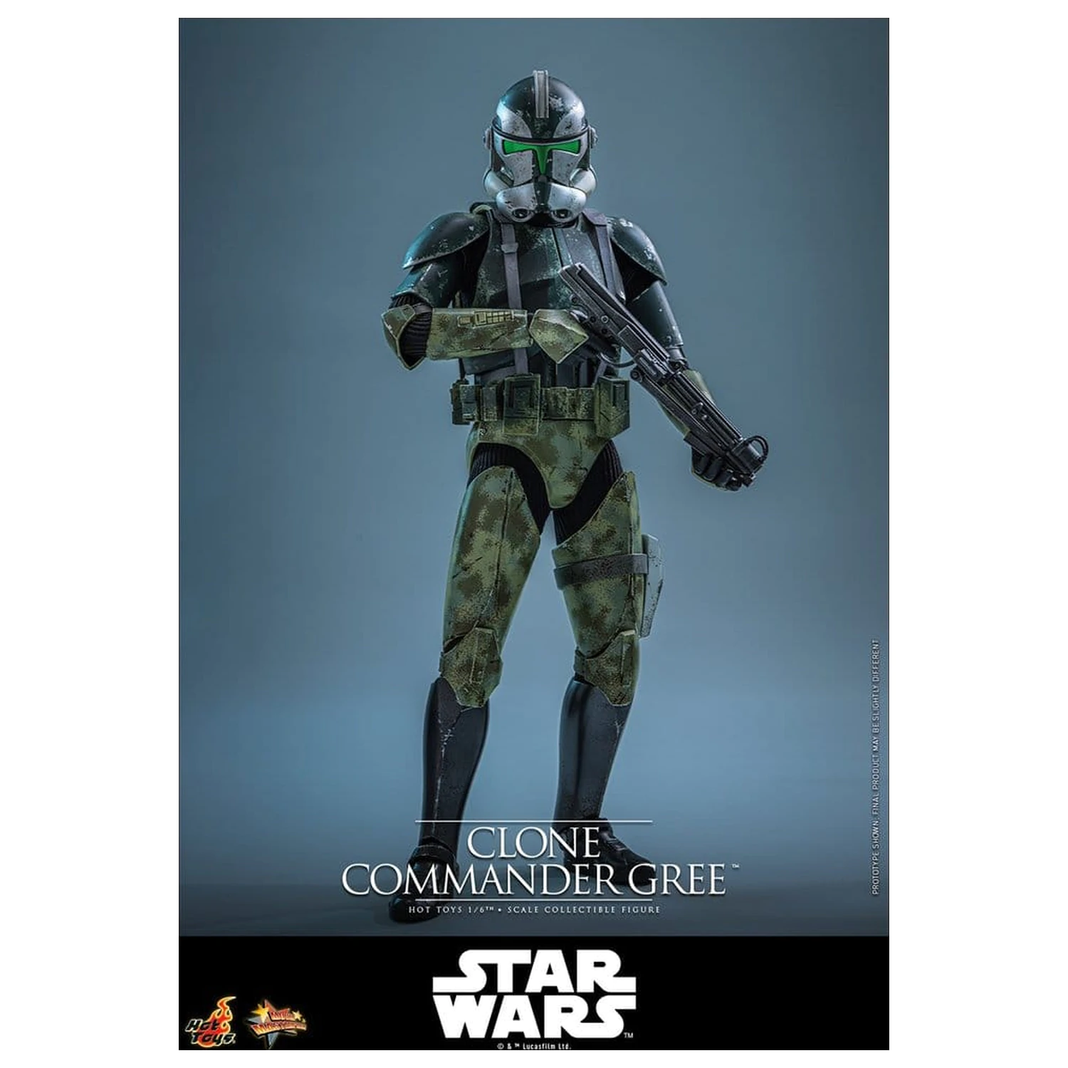 Star Wars Movie Masterpiece Figurina de actiune 1/6 Clone Commander Gree 30 cm poza produsului