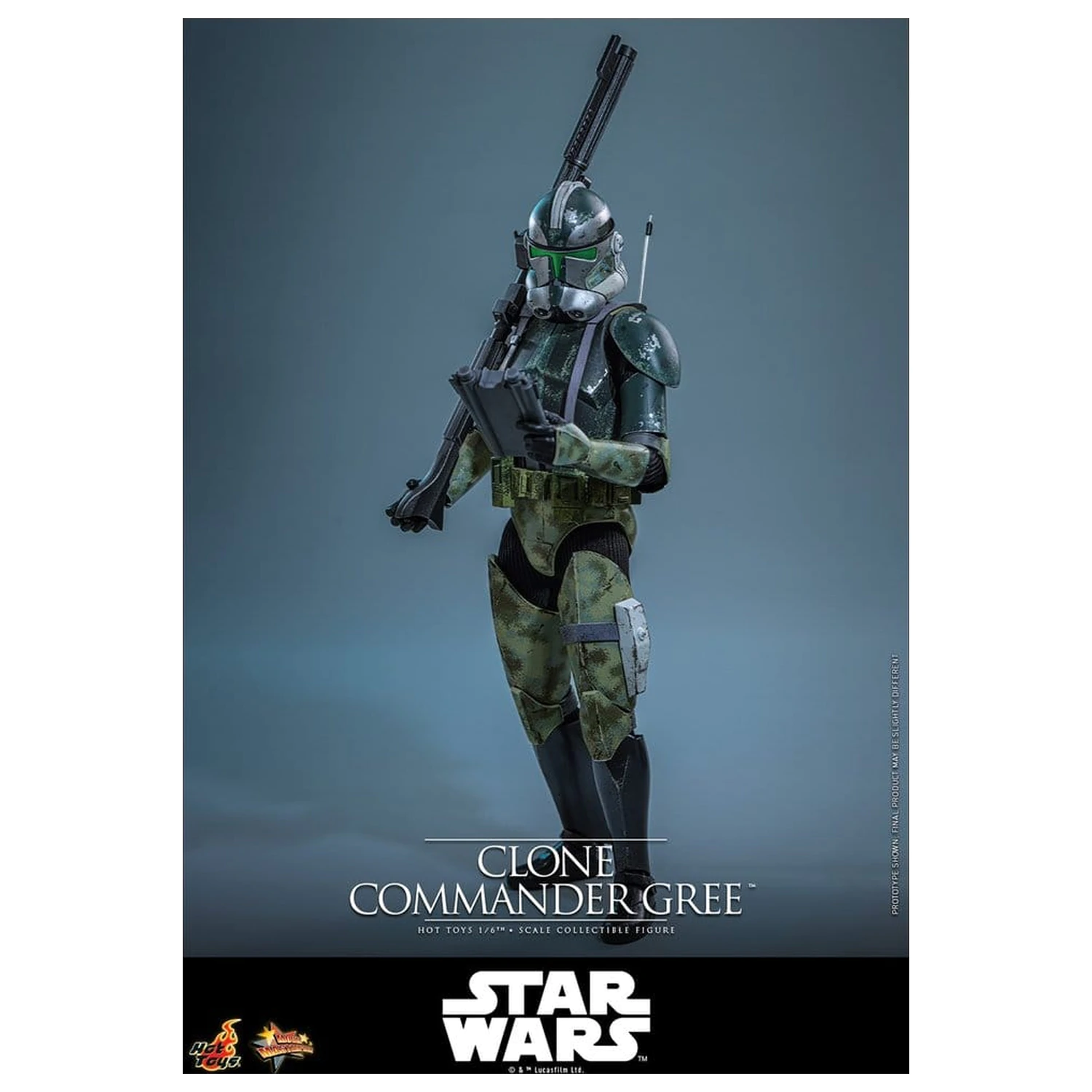 Star Wars Movie Masterpiece Figurina de actiune 1/6 Clone Commander Gree 30 cm poza produsului
