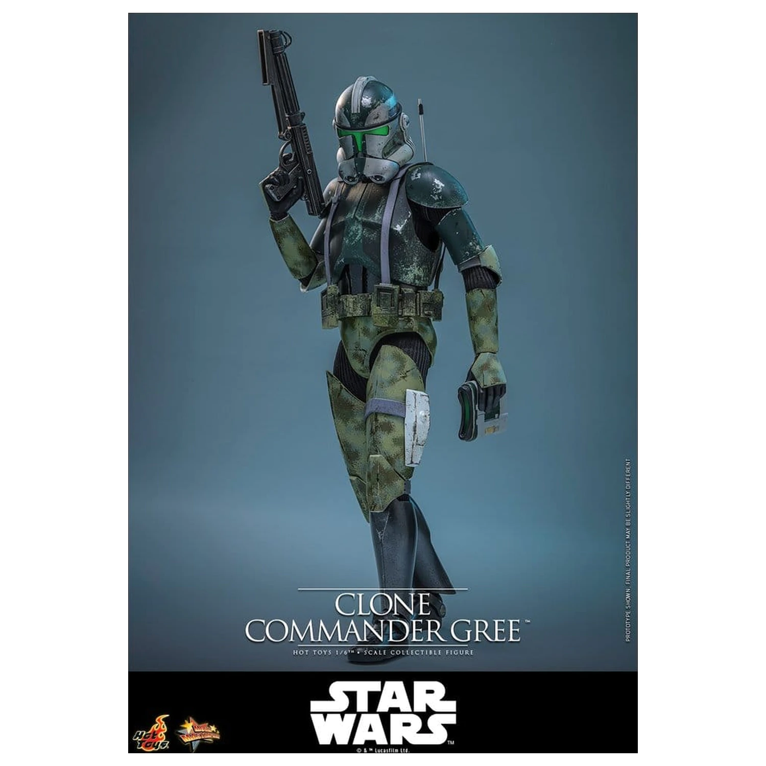 Star Wars Movie Masterpiece Figurina de actiune 1/6 Clone Commander Gree 30 cm poza produsului