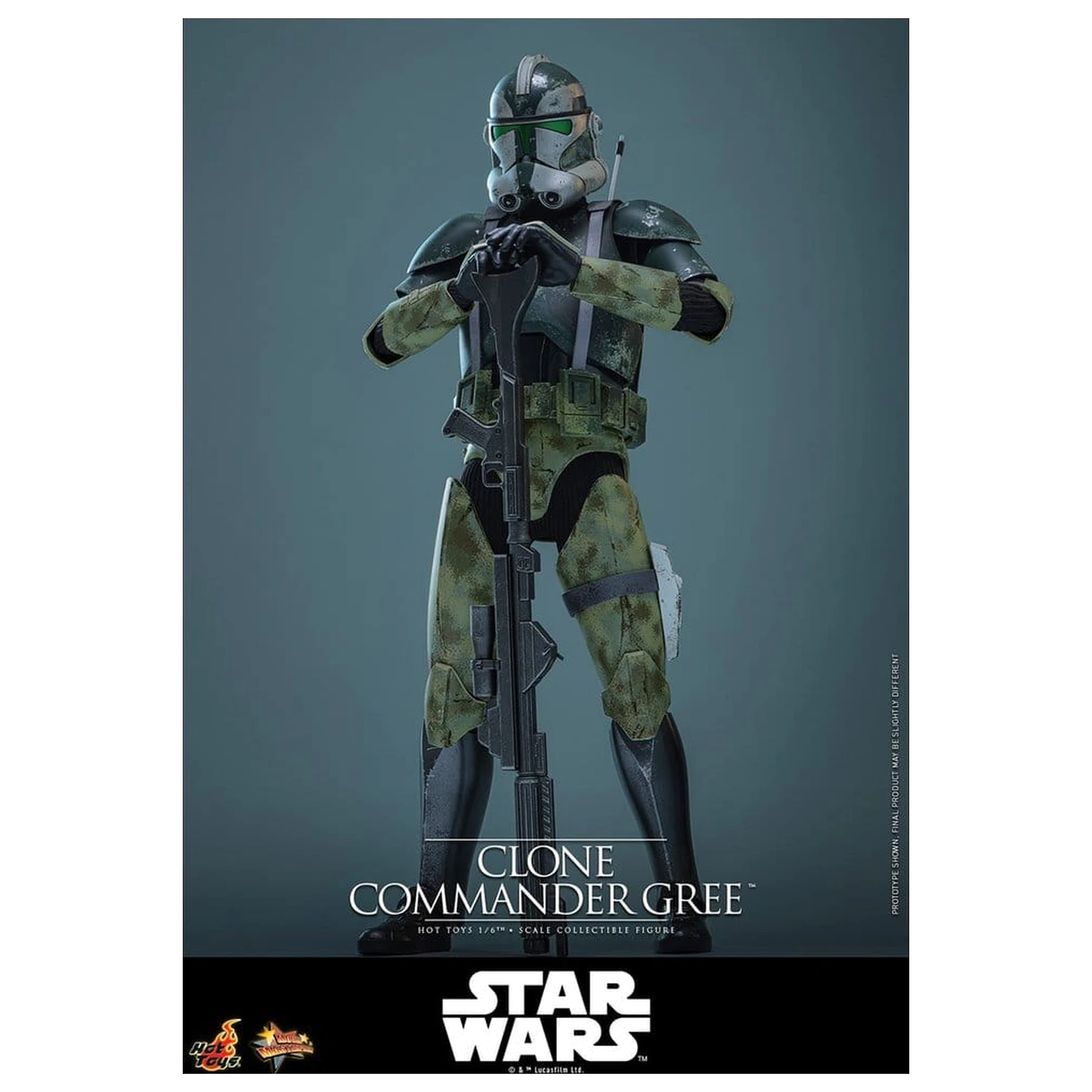 Star Wars Movie Masterpiece Figurina de actiune 1/6 Clone Commander Gree 30 cm poza produsului