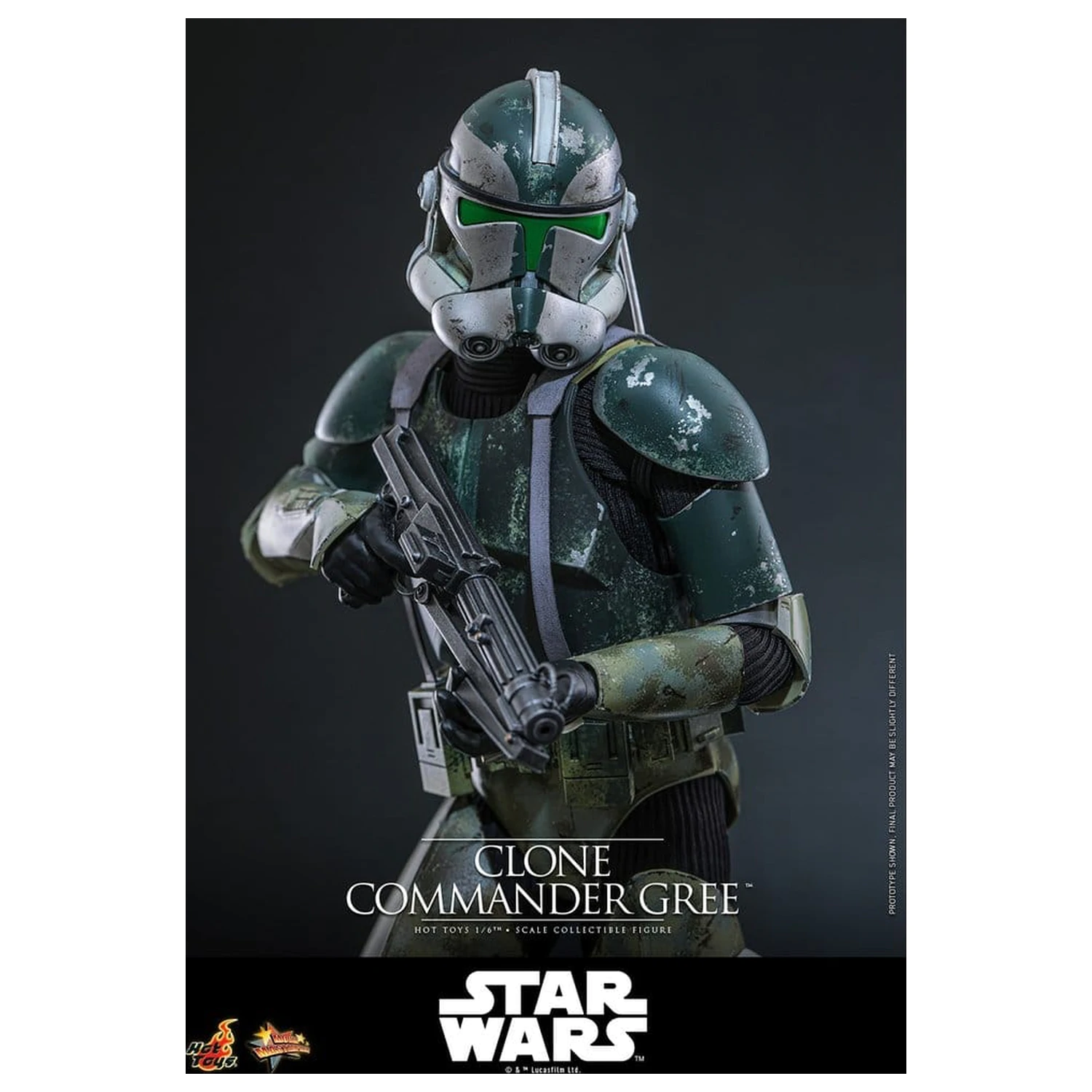 Star Wars Movie Masterpiece Figurina de actiune 1/6 Clone Commander Gree 30 cm poza produsului