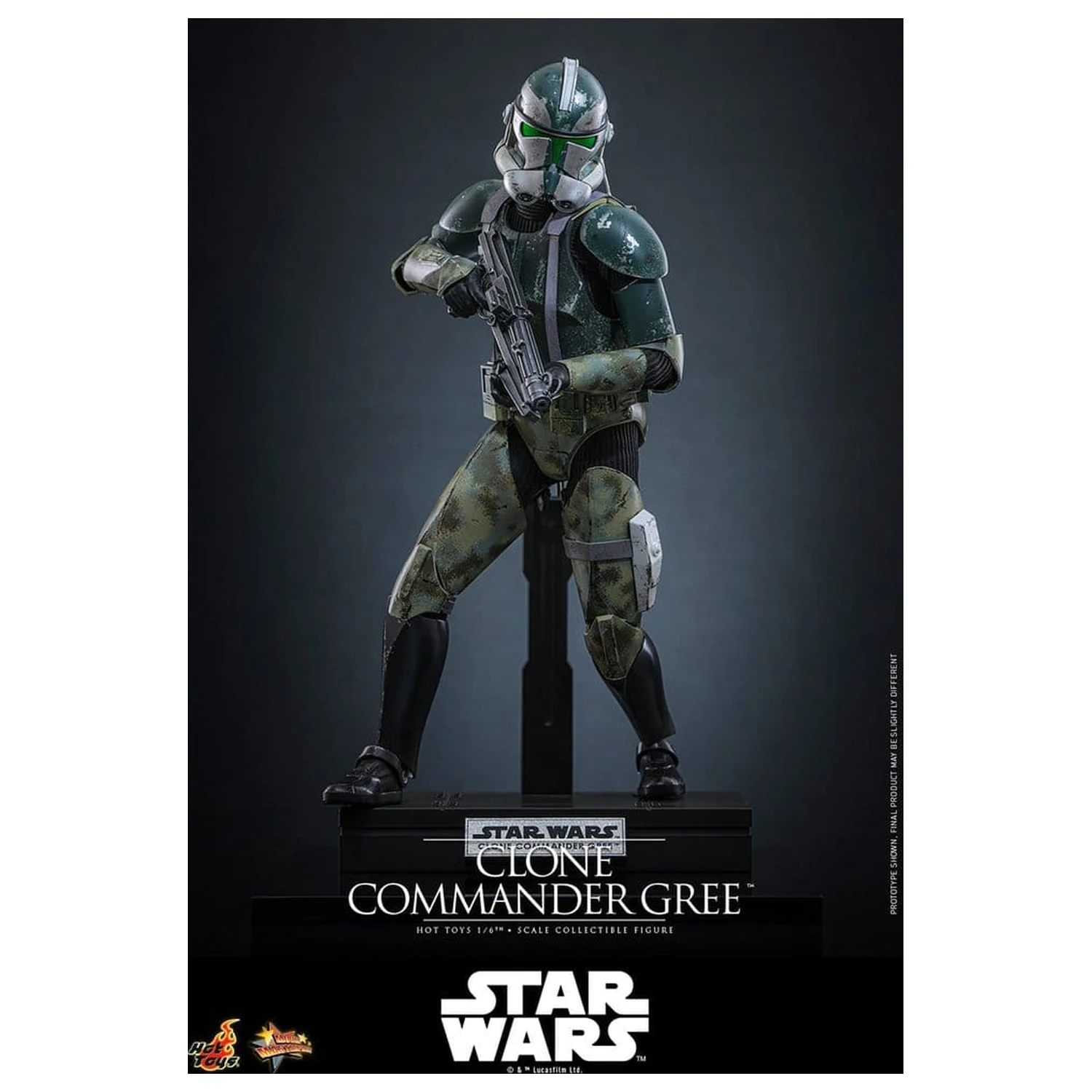 Star Wars Movie Masterpiece Figurina de actiune 1/6 Clone Commander Gree 30 cm poza produsului