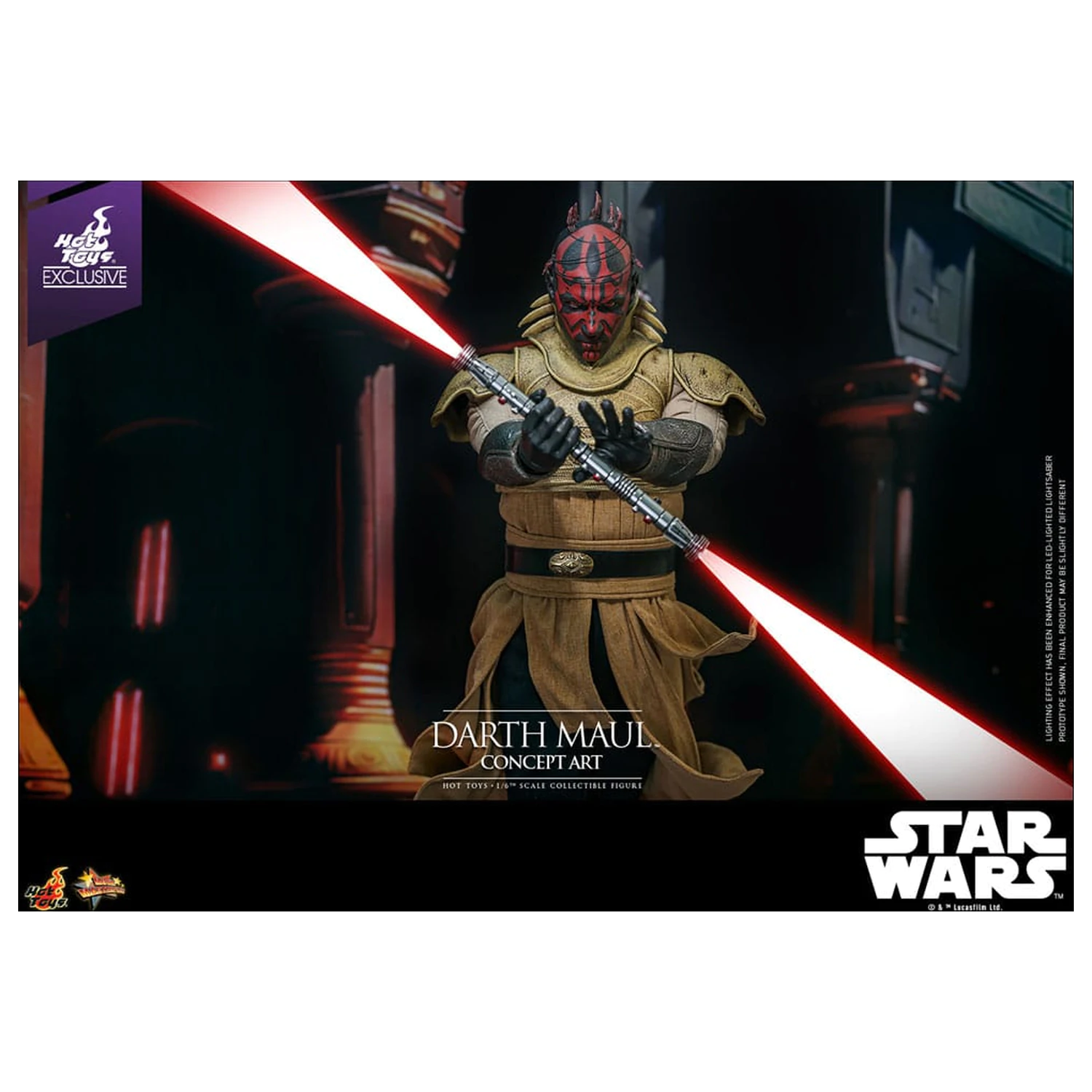 Star Wars Movie Masterpiece Figurina de actiune 1/6 Darth Maul (Concept Art) Hot Toys Exclusiv 35 cm poza produsului