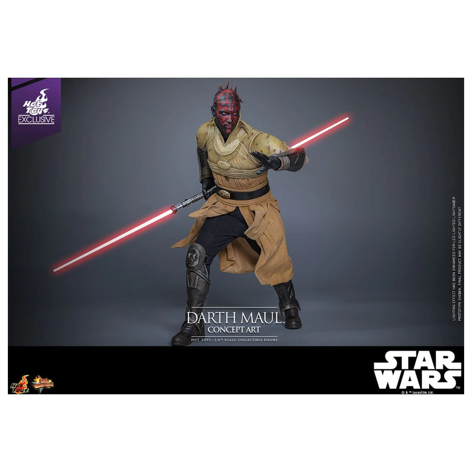 Star Wars Movie Masterpiece Figurina de actiune 1/6 Darth Maul (Concept Art) Hot Toys Exclusiv 35 cm poza produsului