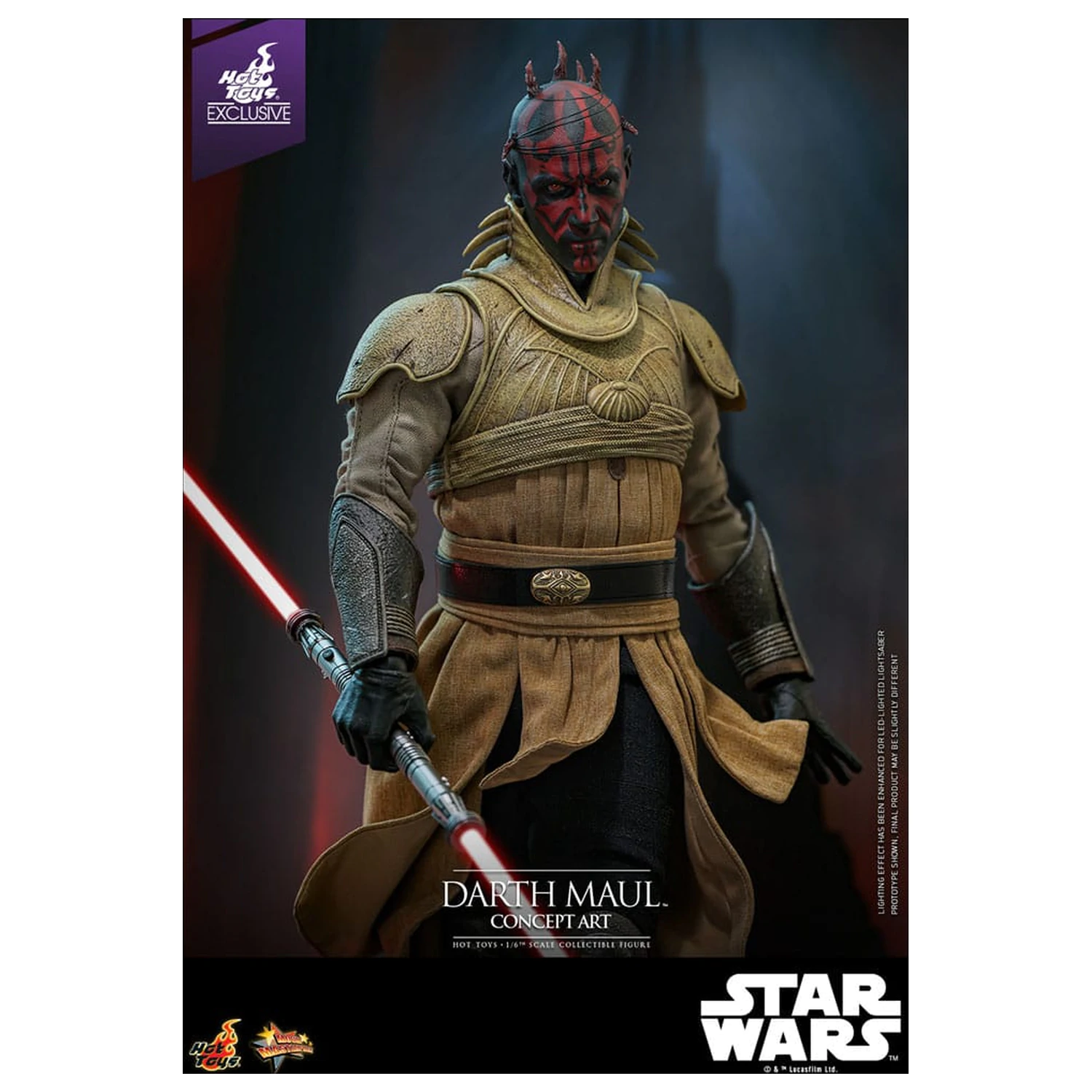 Star Wars Movie Masterpiece Figurina de actiune 1/6 Darth Maul (Concept Art) Hot Toys Exclusiv 35 cm poza produsului