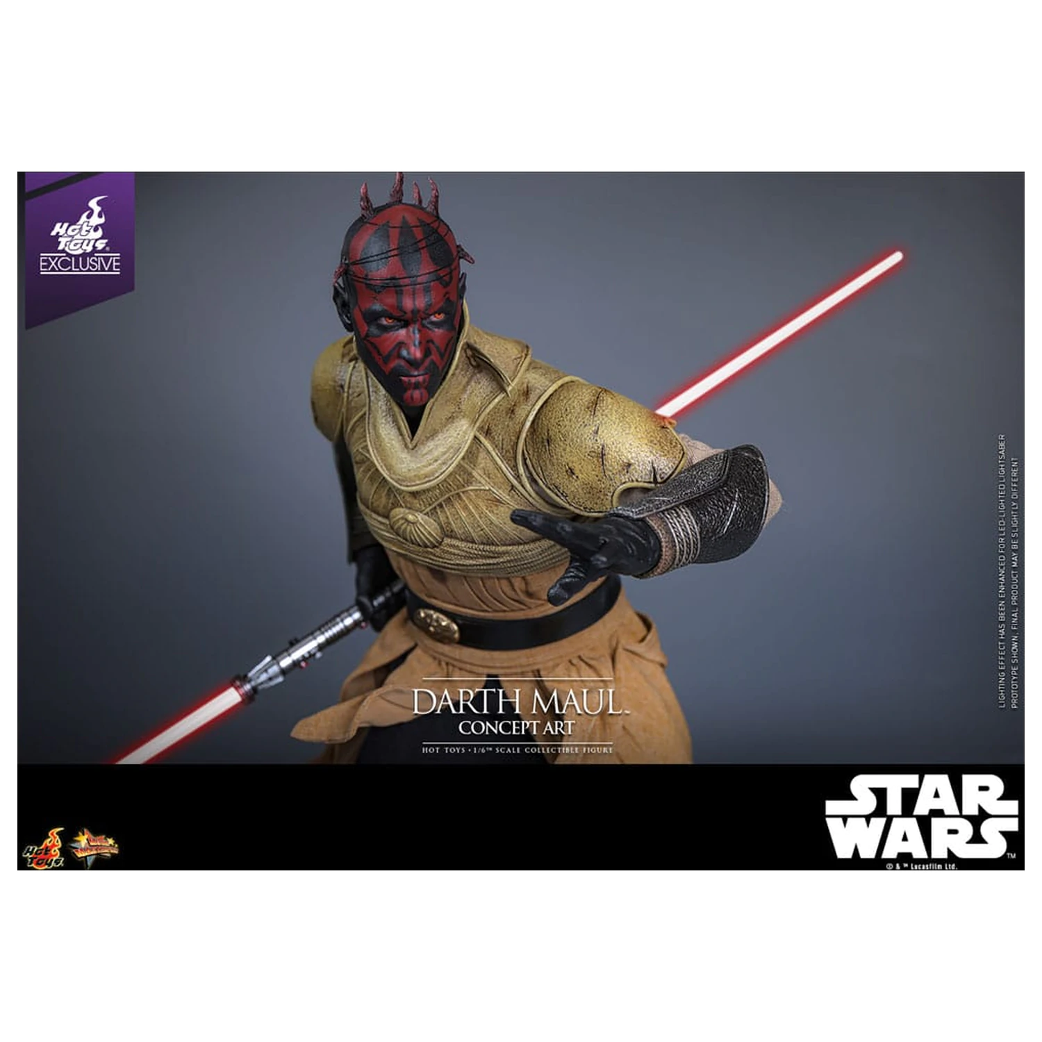 Star Wars Movie Masterpiece Figurina de actiune 1/6 Darth Maul (Concept Art) Hot Toys Exclusiv 35 cm poza produsului