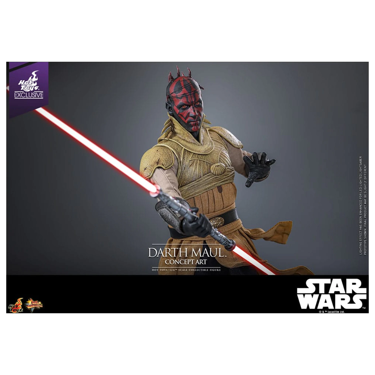 Star Wars Movie Masterpiece Figurina de actiune 1/6 Darth Maul (Concept Art) Hot Toys Exclusiv 35 cm poza produsului