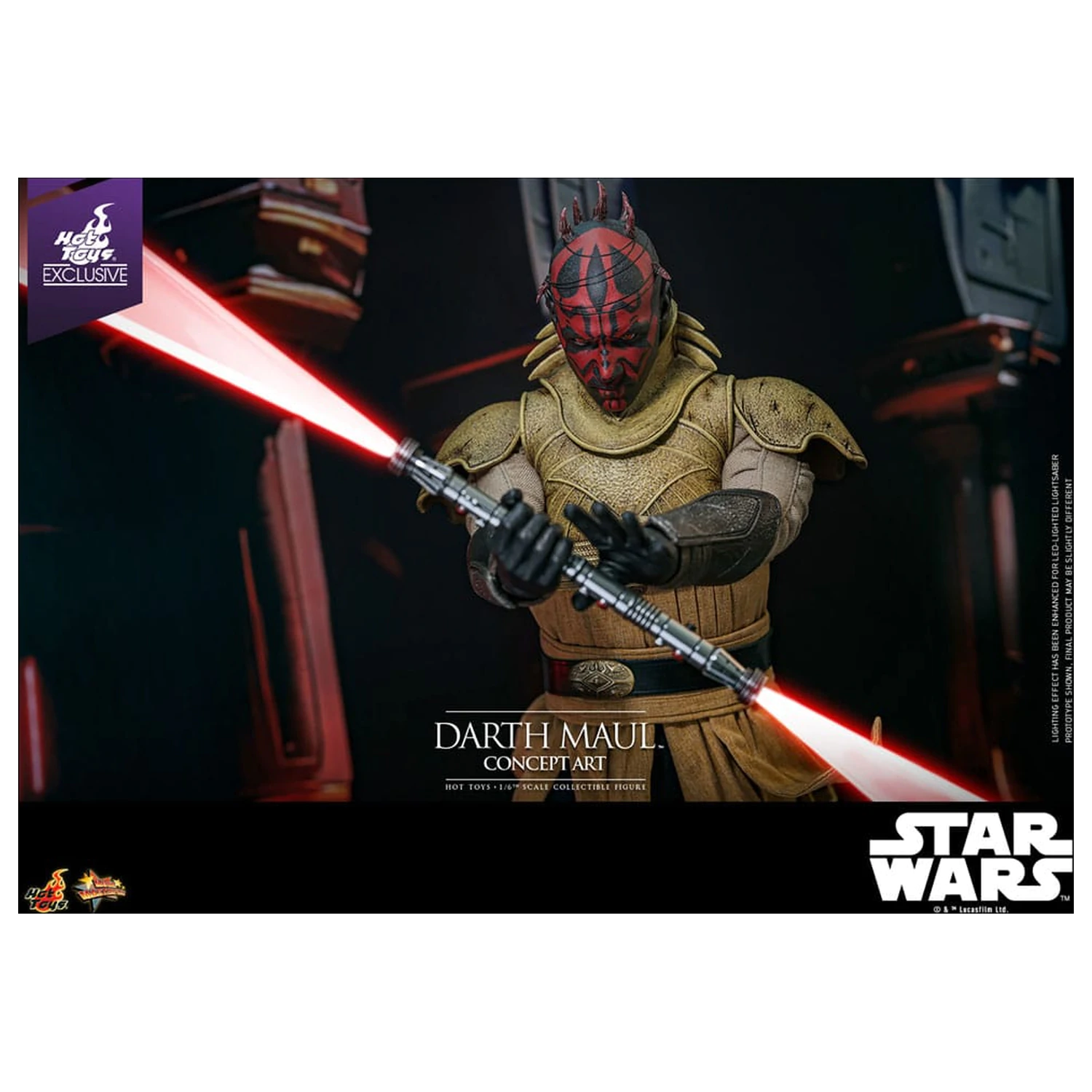 Star Wars Movie Masterpiece Figurina de actiune 1/6 Darth Maul (Concept Art) Hot Toys Exclusiv 35 cm poza produsului
