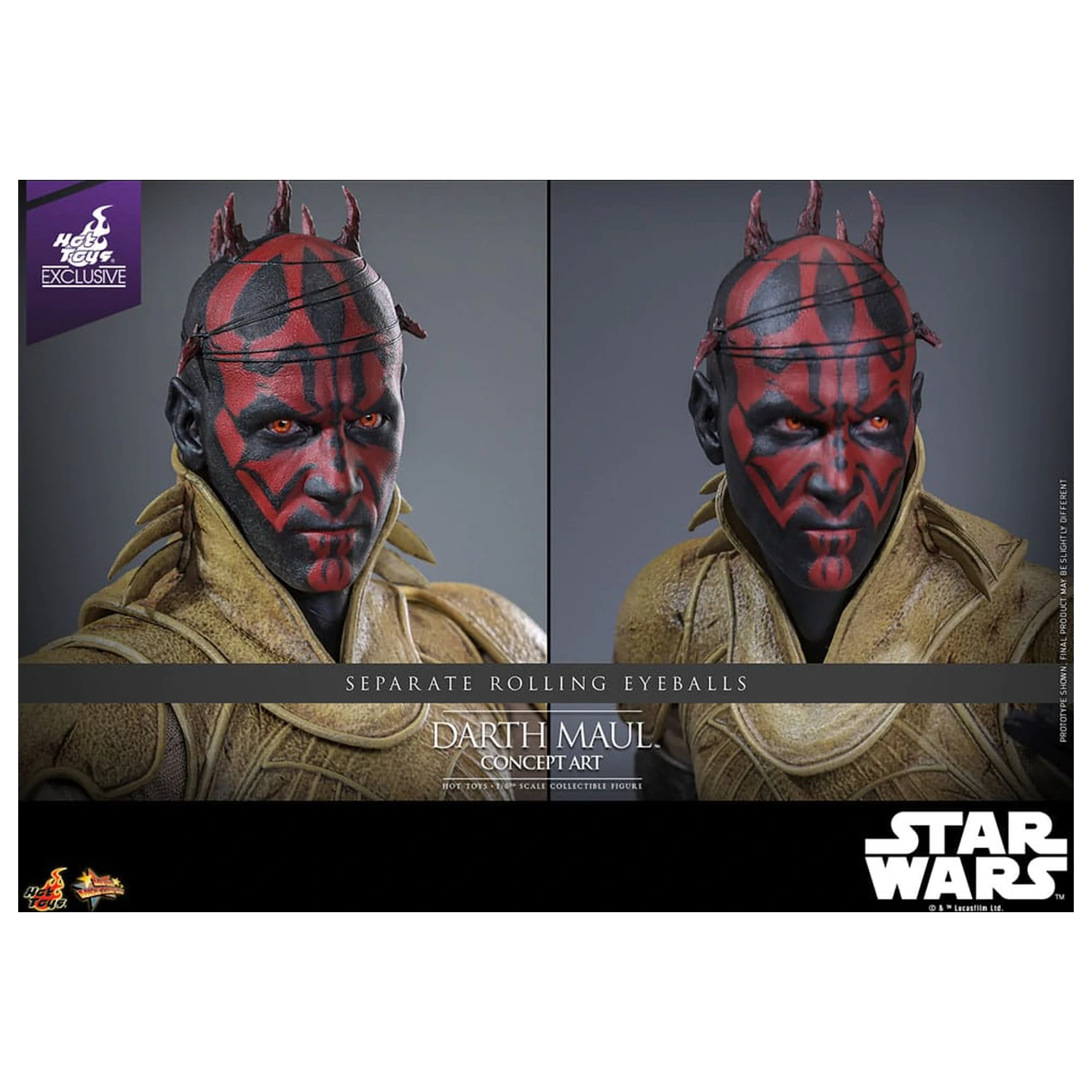 Star Wars Movie Masterpiece Figurina de actiune 1/6 Darth Maul (Concept Art) Hot Toys Exclusiv 35 cm poza produsului