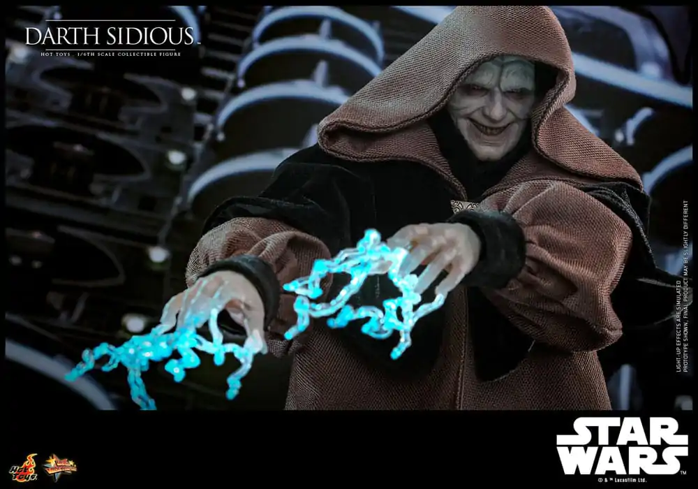 Star Wars Movie Masterpiece Figurina de actiune 1/6 Darth Sidious 29 cm poza produsului