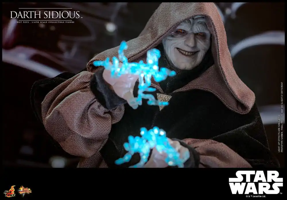 Star Wars Movie Masterpiece Figurina de actiune 1/6 Darth Sidious 29 cm poza produsului