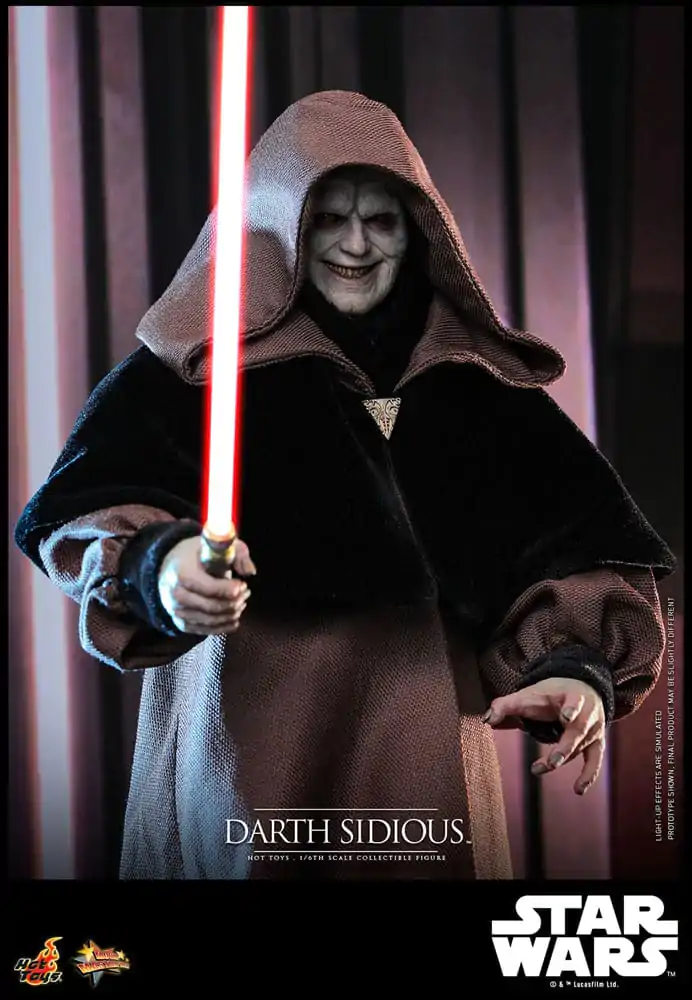 Star Wars Movie Masterpiece Figurina de actiune 1/6 Darth Sidious 29 cm poza produsului