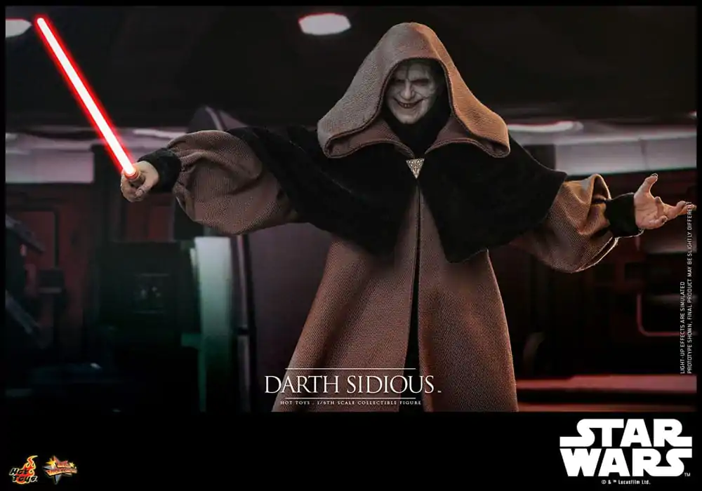 Star Wars Movie Masterpiece Figurina de actiune 1/6 Darth Sidious 29 cm poza produsului