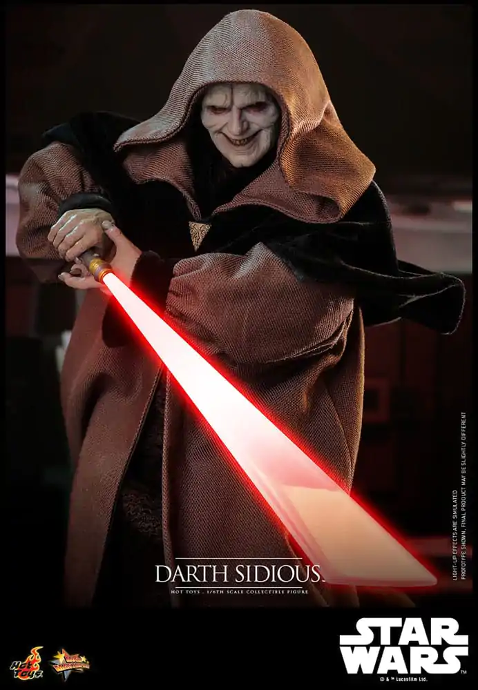 Star Wars Movie Masterpiece Figurina de actiune 1/6 Darth Sidious 29 cm poza produsului