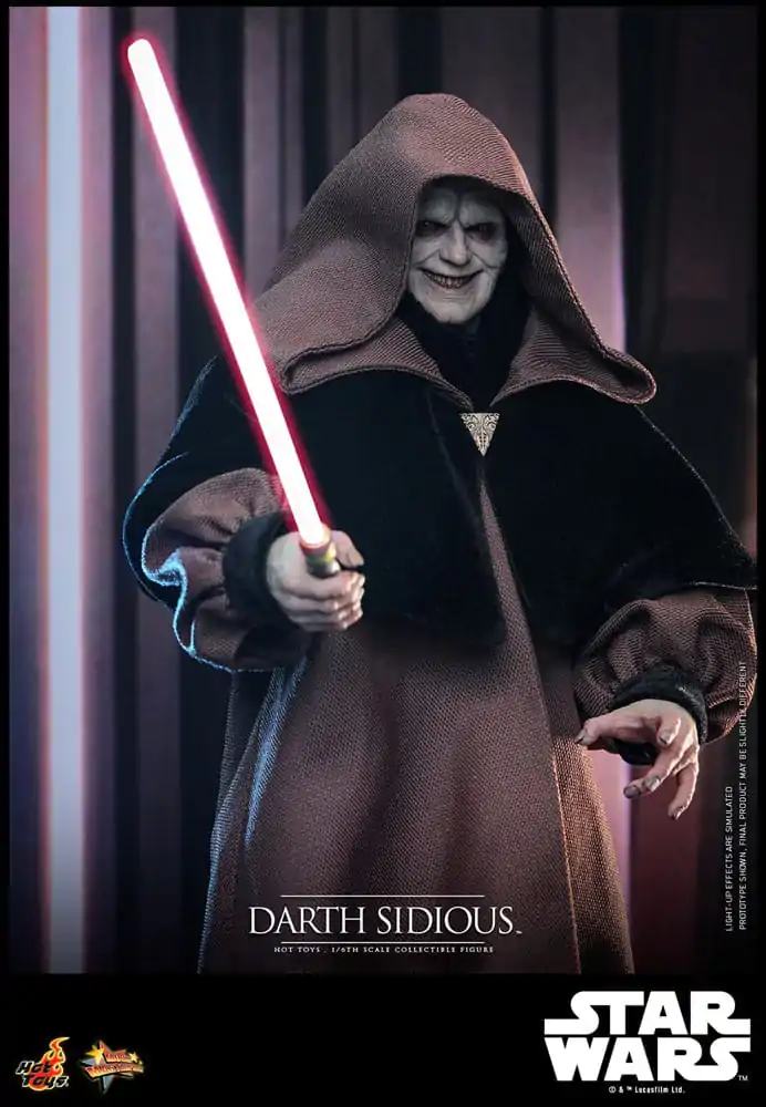 Star Wars Movie Masterpiece Figurina de actiune 1/6 Darth Sidious 29 cm poza produsului