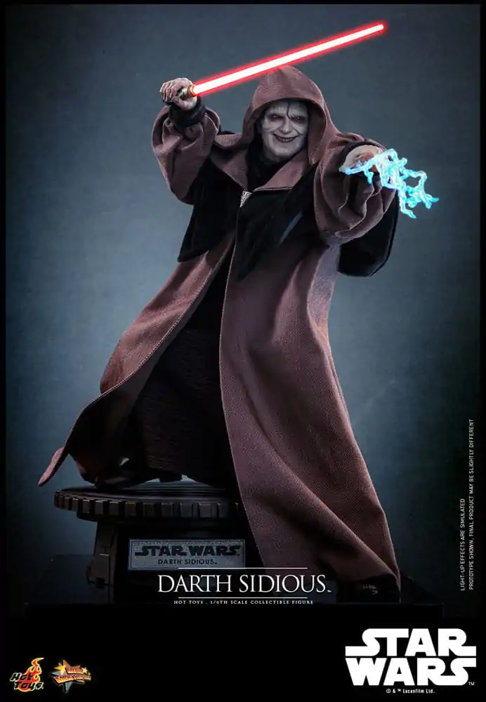 Star Wars Movie Masterpiece Figurina de actiune 1/6 Darth Sidious 29 cm poza produsului