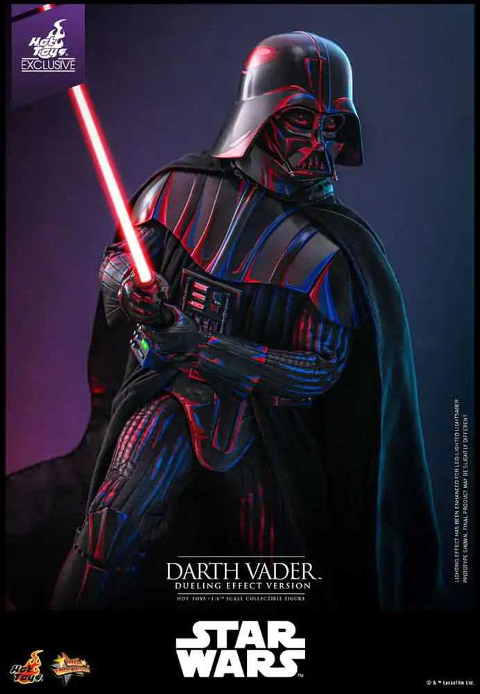 Star Wars Movie Masterpiece Figurina de actiune 1/6 Darth Vader (Dueling Effect Version) Hot Toys Exclusive 35 centimetri poza produsului