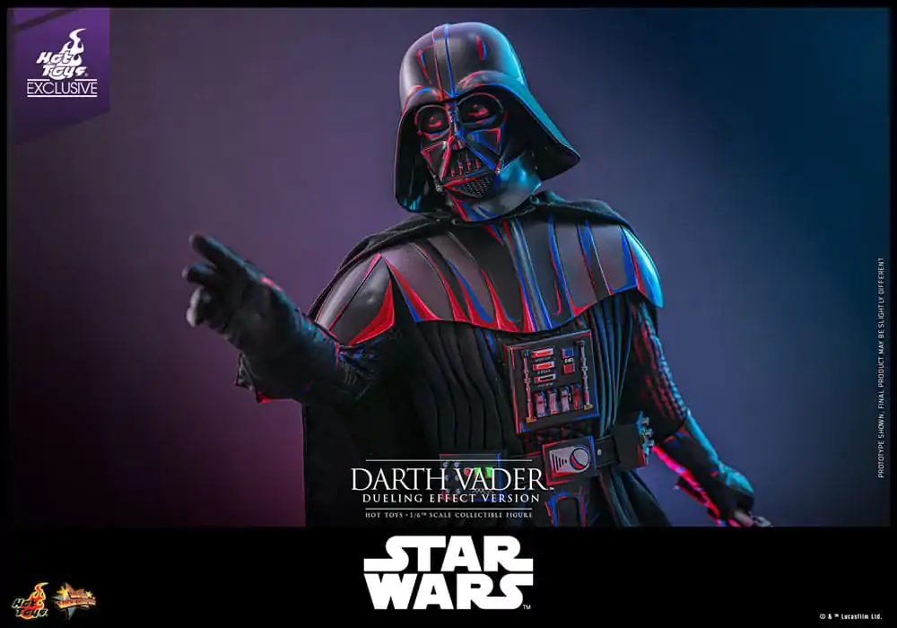 Star Wars Movie Masterpiece Figurina de actiune 1/6 Darth Vader (Dueling Effect Version) Hot Toys Exclusive 35 centimetri poza produsului