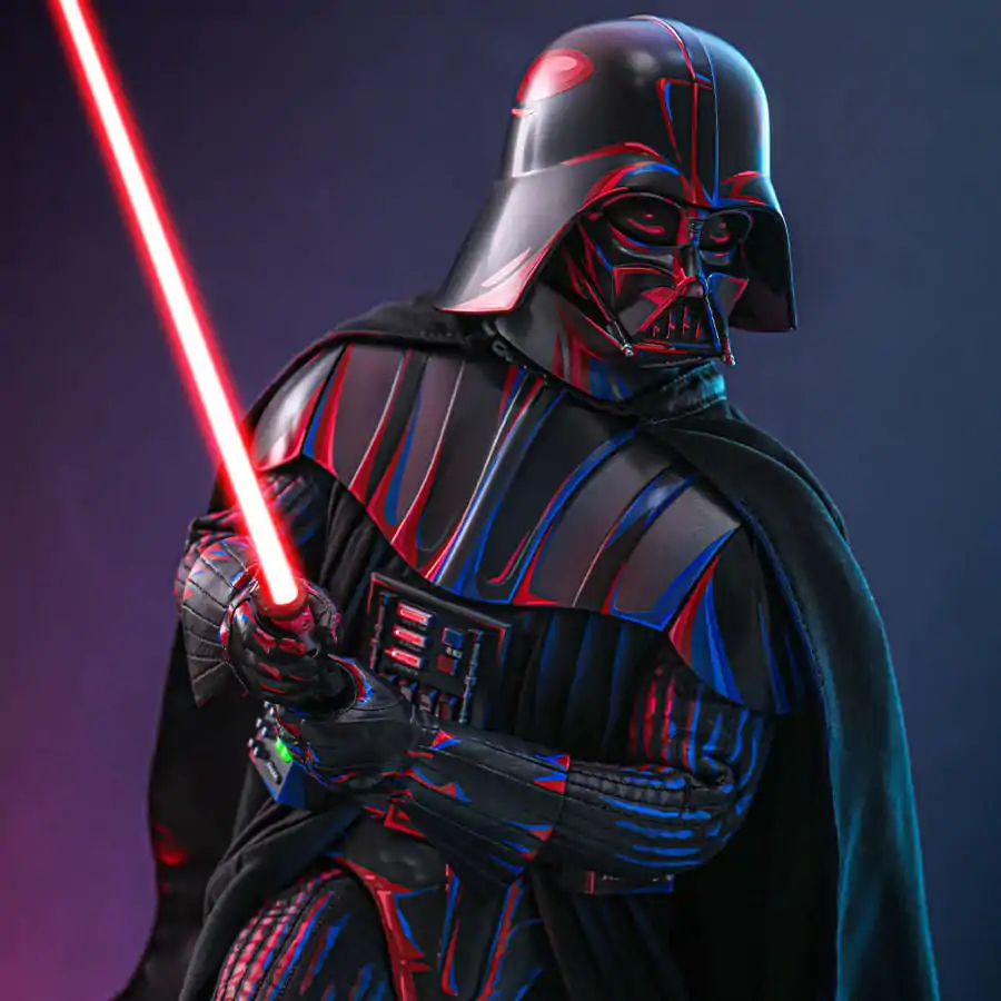 Star Wars Movie Masterpiece Figurina de actiune 1/6 Darth Vader (Dueling Effect Version) Hot Toys Exclusive 35 centimetri poza produsului