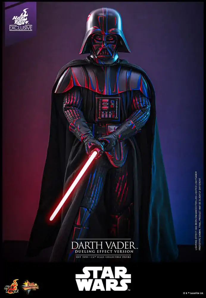 Star Wars Movie Masterpiece Figurina de actiune 1/6 Darth Vader (Dueling Effect Version) Hot Toys Exclusive 35 centimetri poza produsului