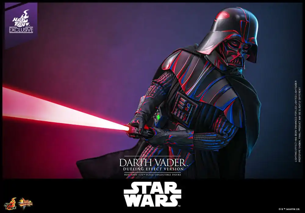 Star Wars Movie Masterpiece Figurina de actiune 1/6 Darth Vader (Dueling Effect Version) Hot Toys Exclusive 35 centimetri poza produsului